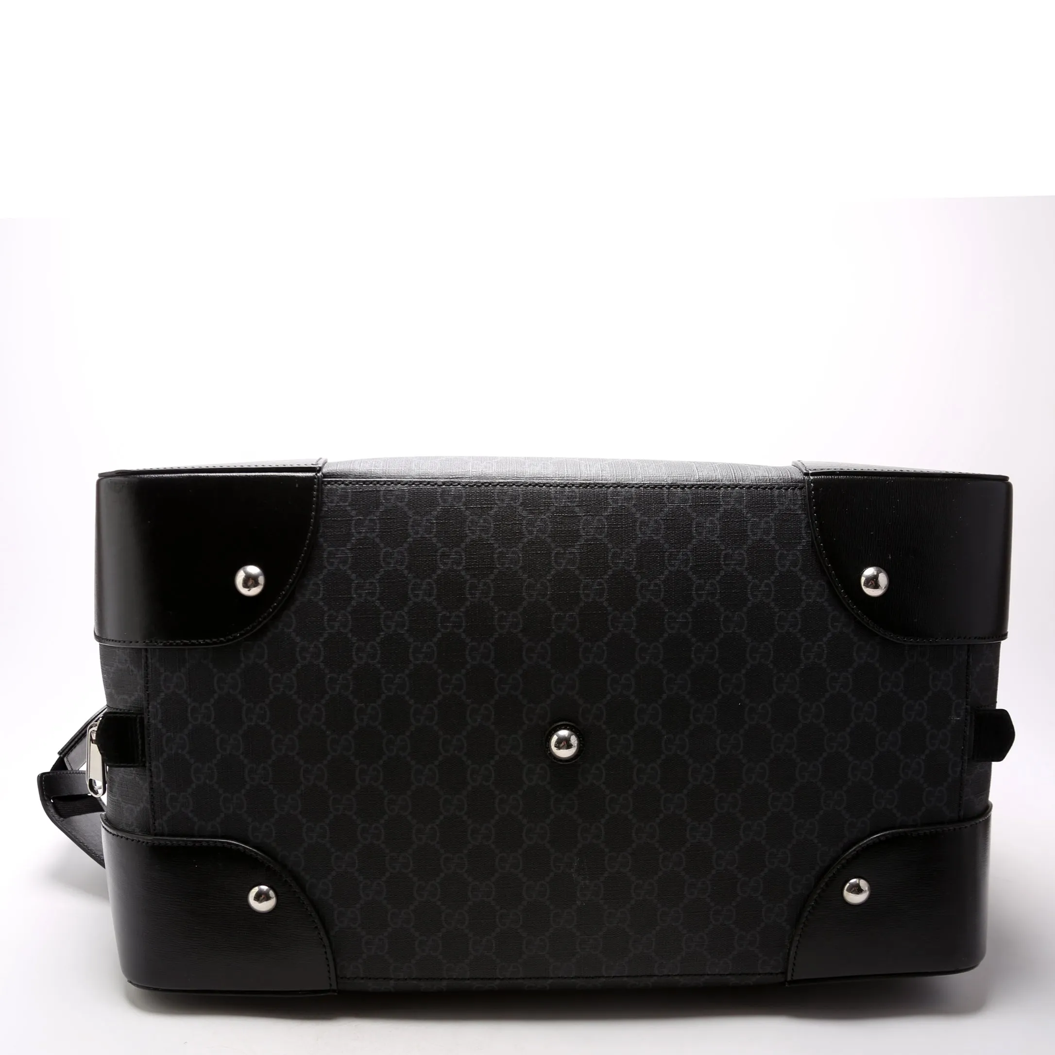 696015 GG Supreme Interlocking G Large Duffle Bag Black