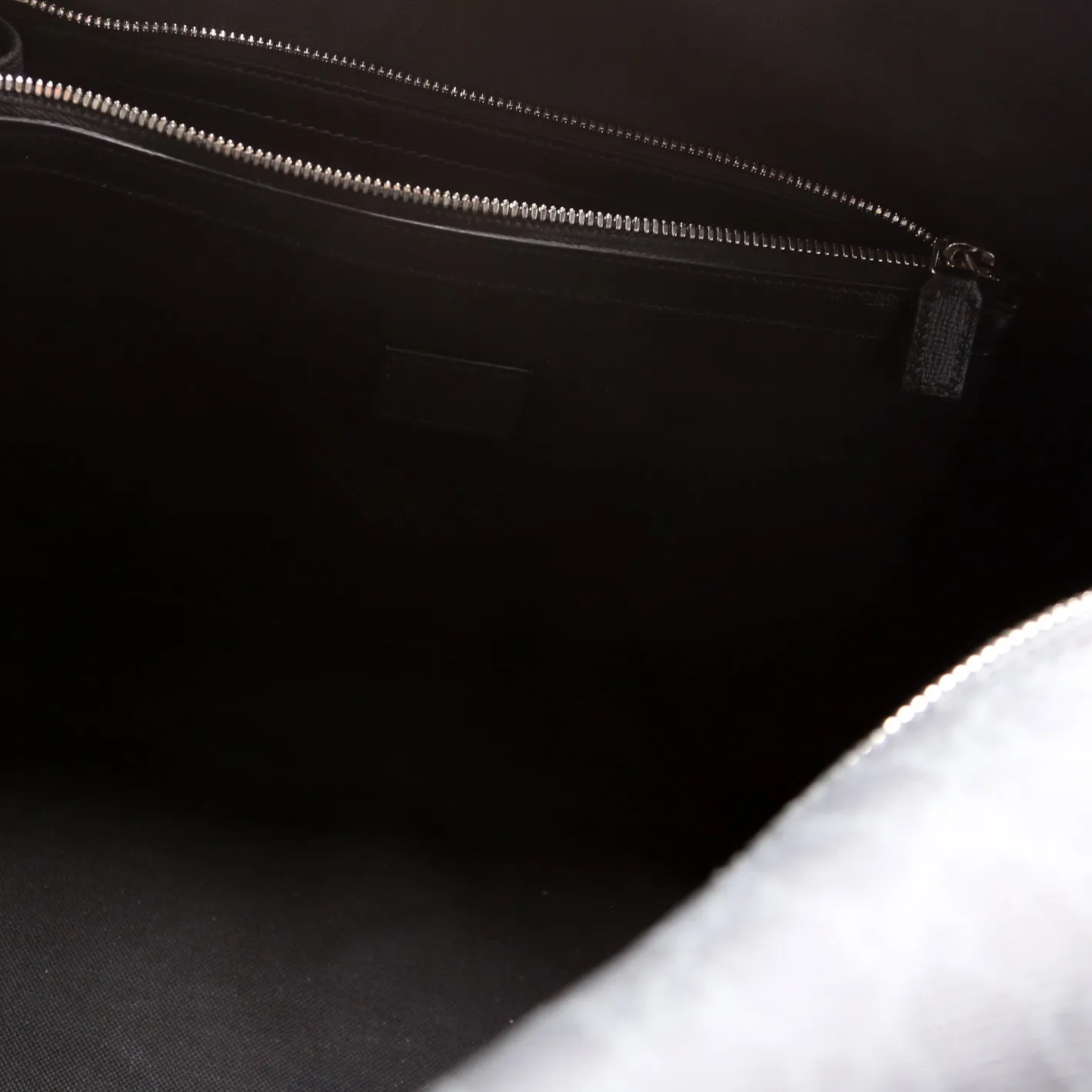 696015 GG Supreme Interlocking G Large Duffle Bag Black