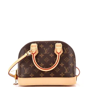 Alma Handbag Monogram Canvas BB