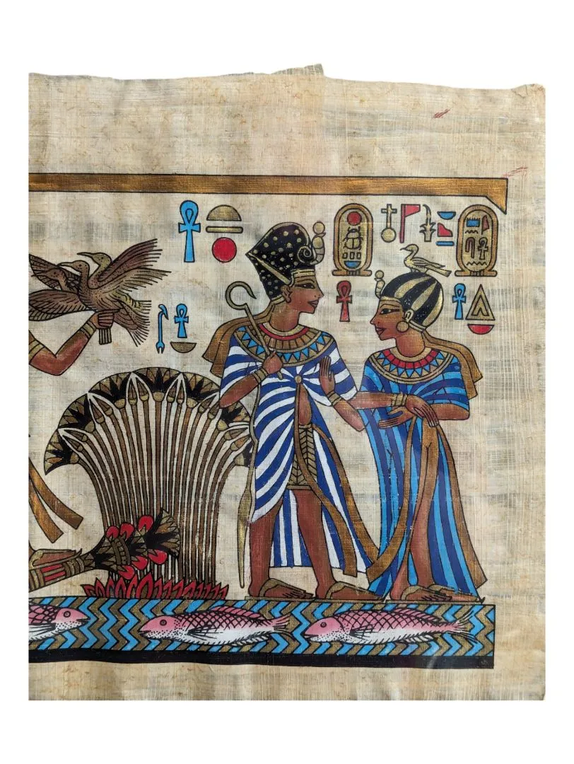 Antique Egyptian Hand Painted Watercolour