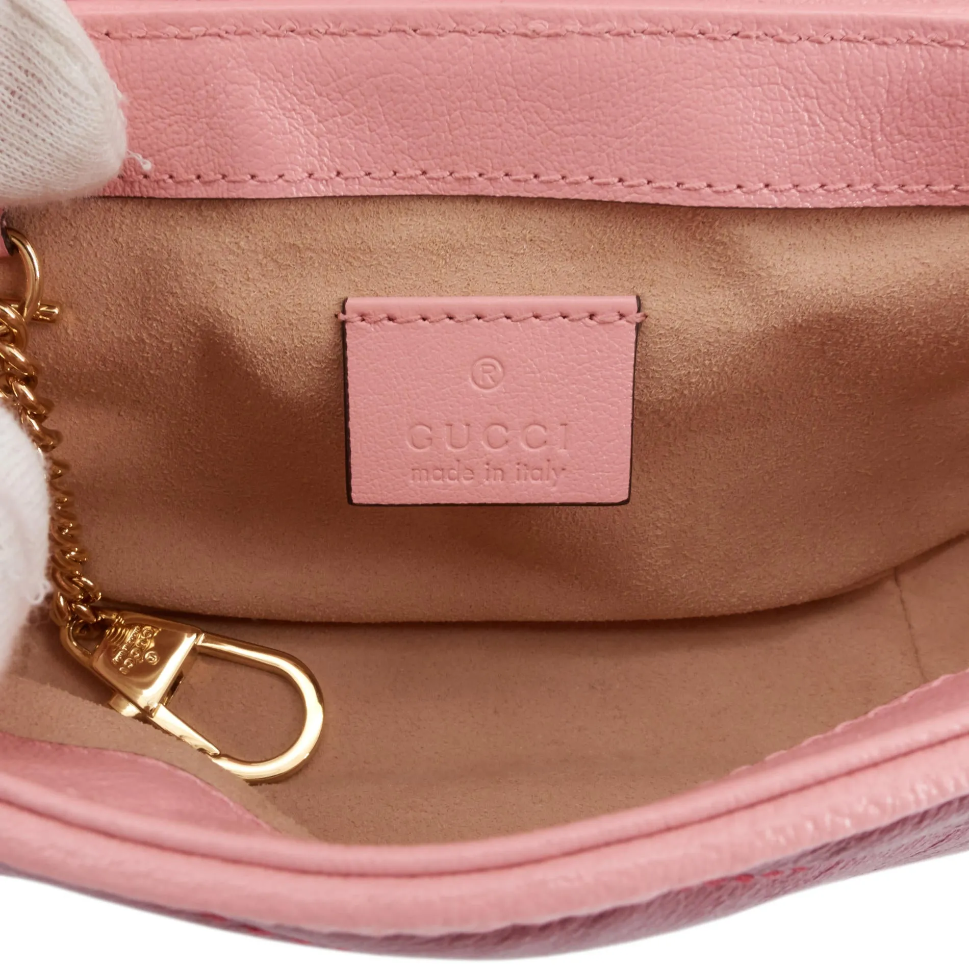 Azalea Enameled Torchon GG Marmont Wallet