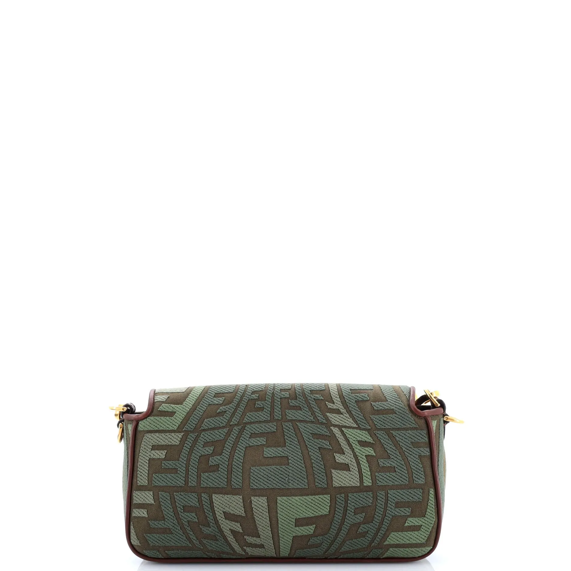 Baguette NM Bag Fish-Eye FF Embroidered Canvas Medium