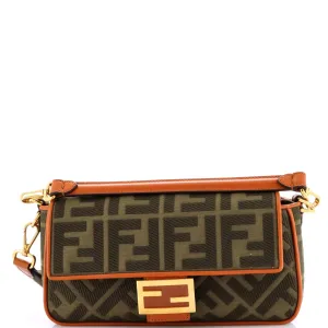 Baguette NM Bag Zucca Embroidered Canvas Medium
