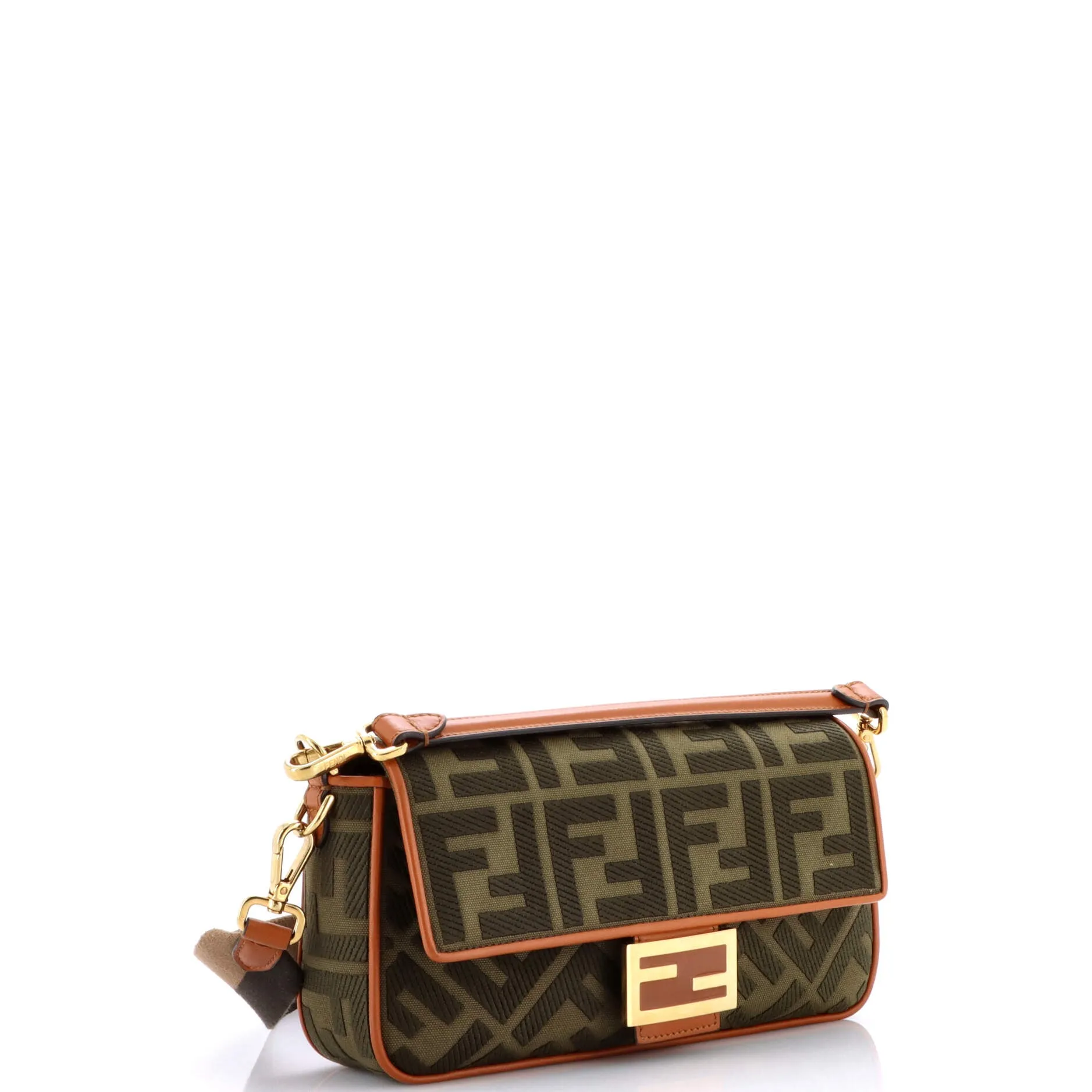 Baguette NM Bag Zucca Embroidered Canvas Medium