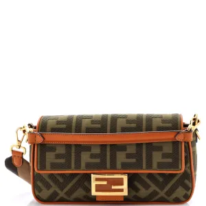 Baguette NM Bag Zucca Embroidered Canvas Medium