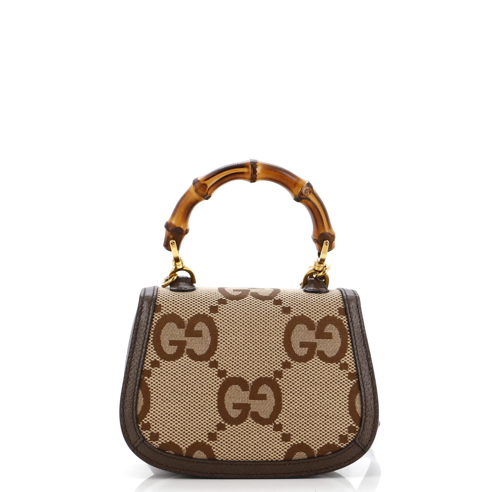 Bamboo 1947 Top Handle Bag Jumbo GG Canvas Mini