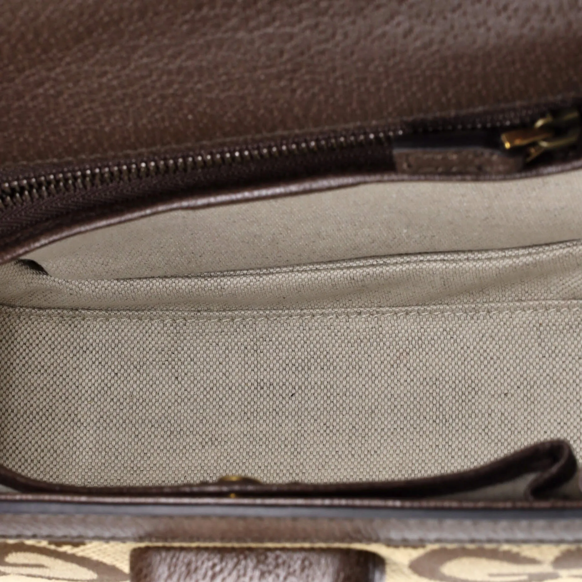 Bamboo 1947 Top Handle Bag Jumbo GG Canvas Small