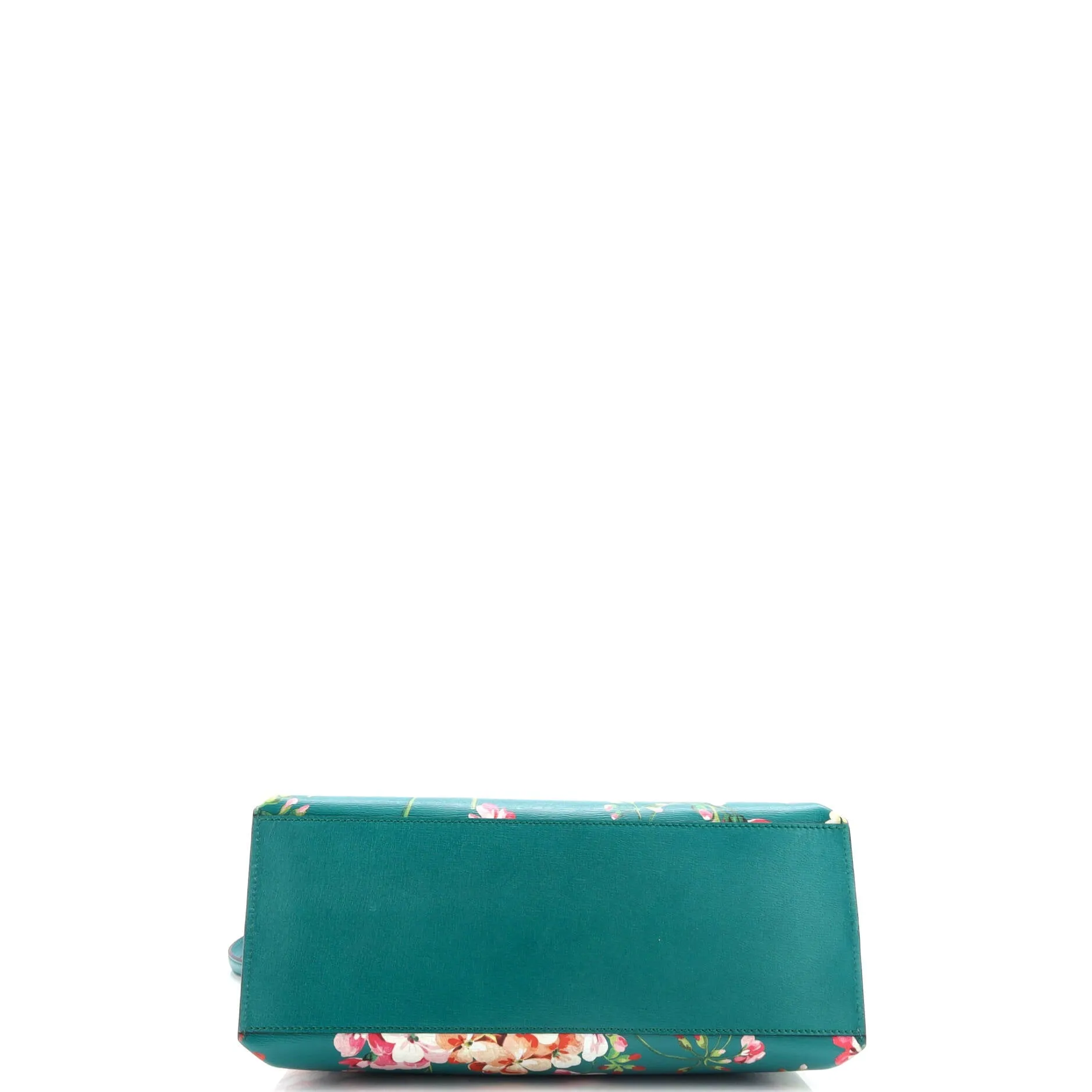 Bamboo Daily Top Handle Bag Blooms Print Leather Small