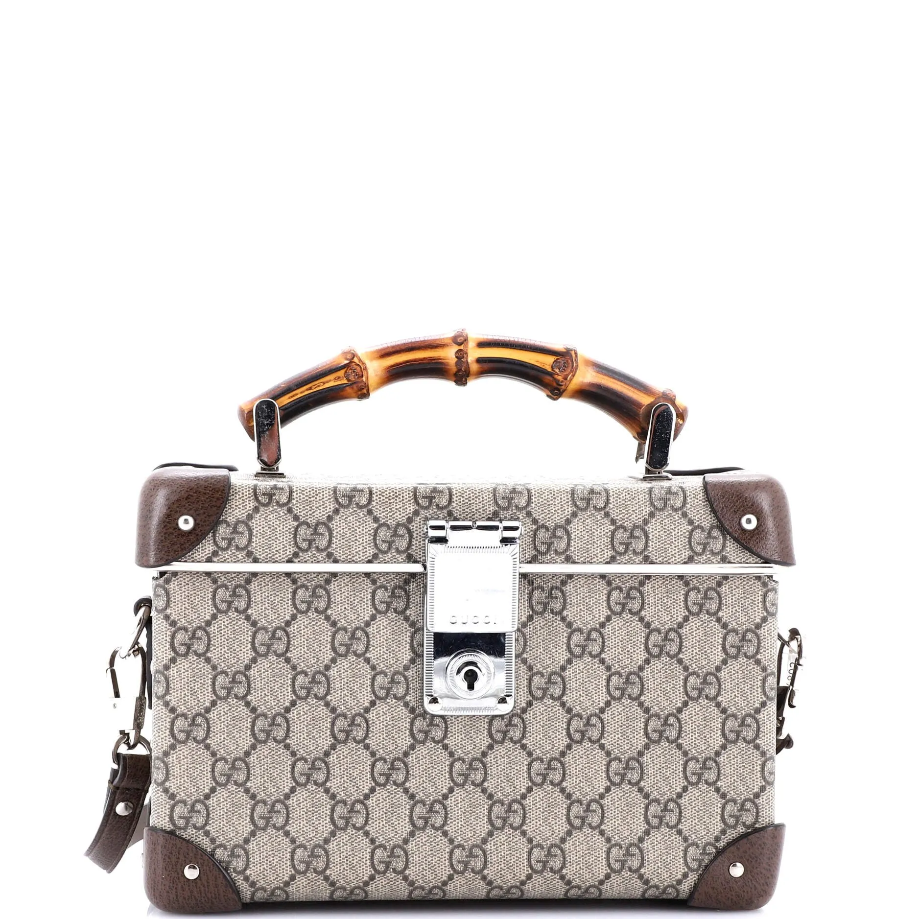 Bamboo Globe-Trotter Vanity Case GG Coated Canvas
