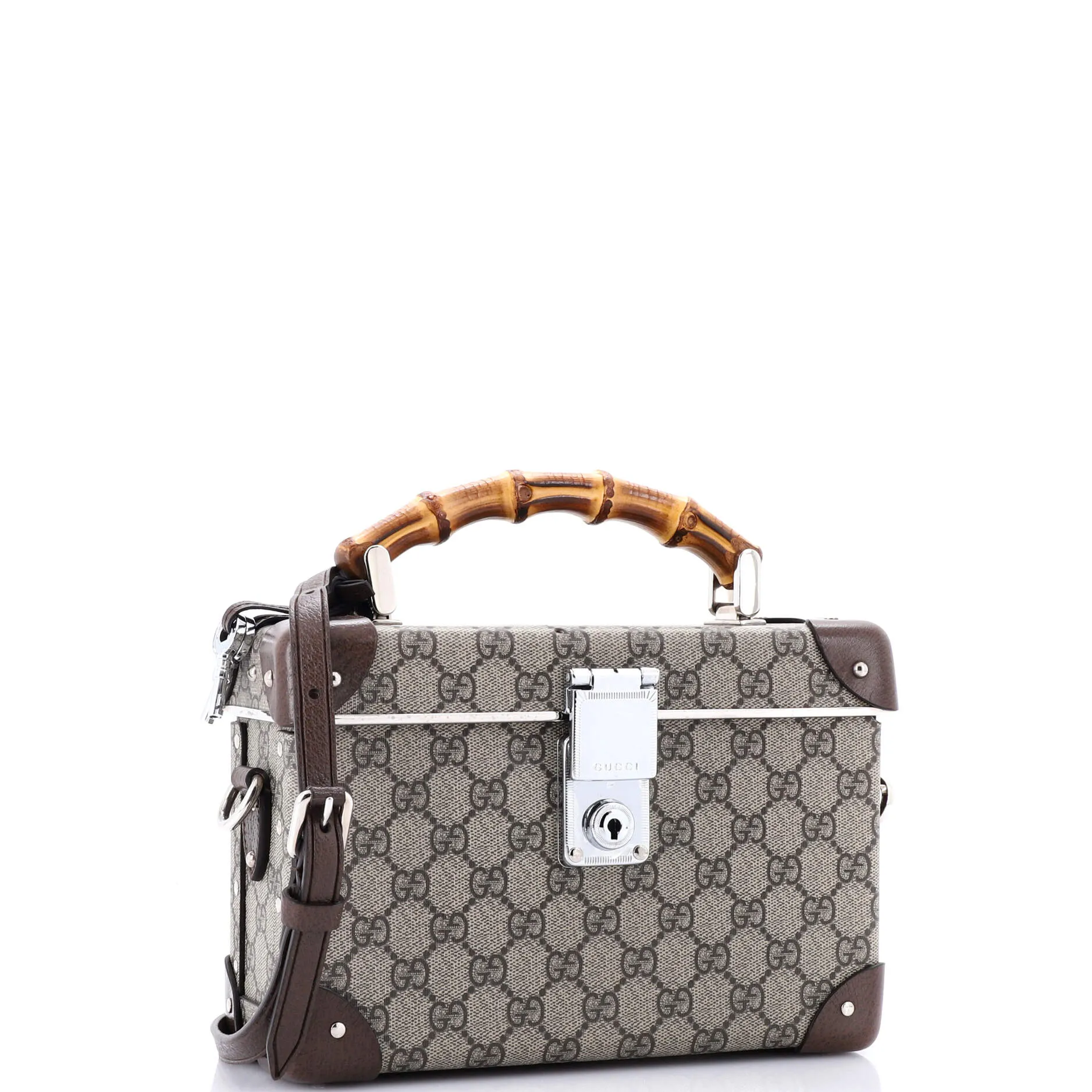 Bamboo Globe-Trotter Vanity Case GG Coated Canvas