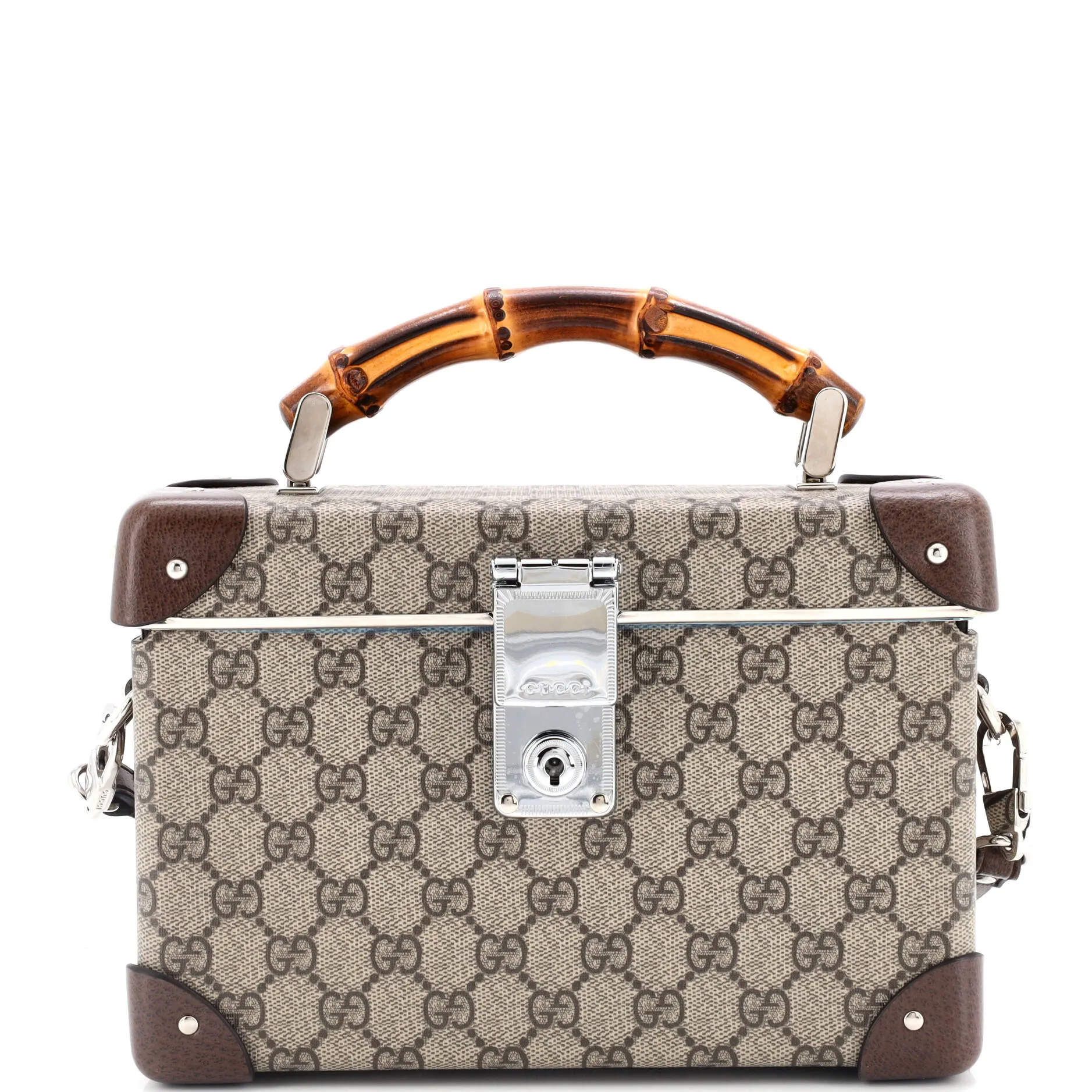 Bamboo Globe-Trotter Vanity Case GG Coated Canvas