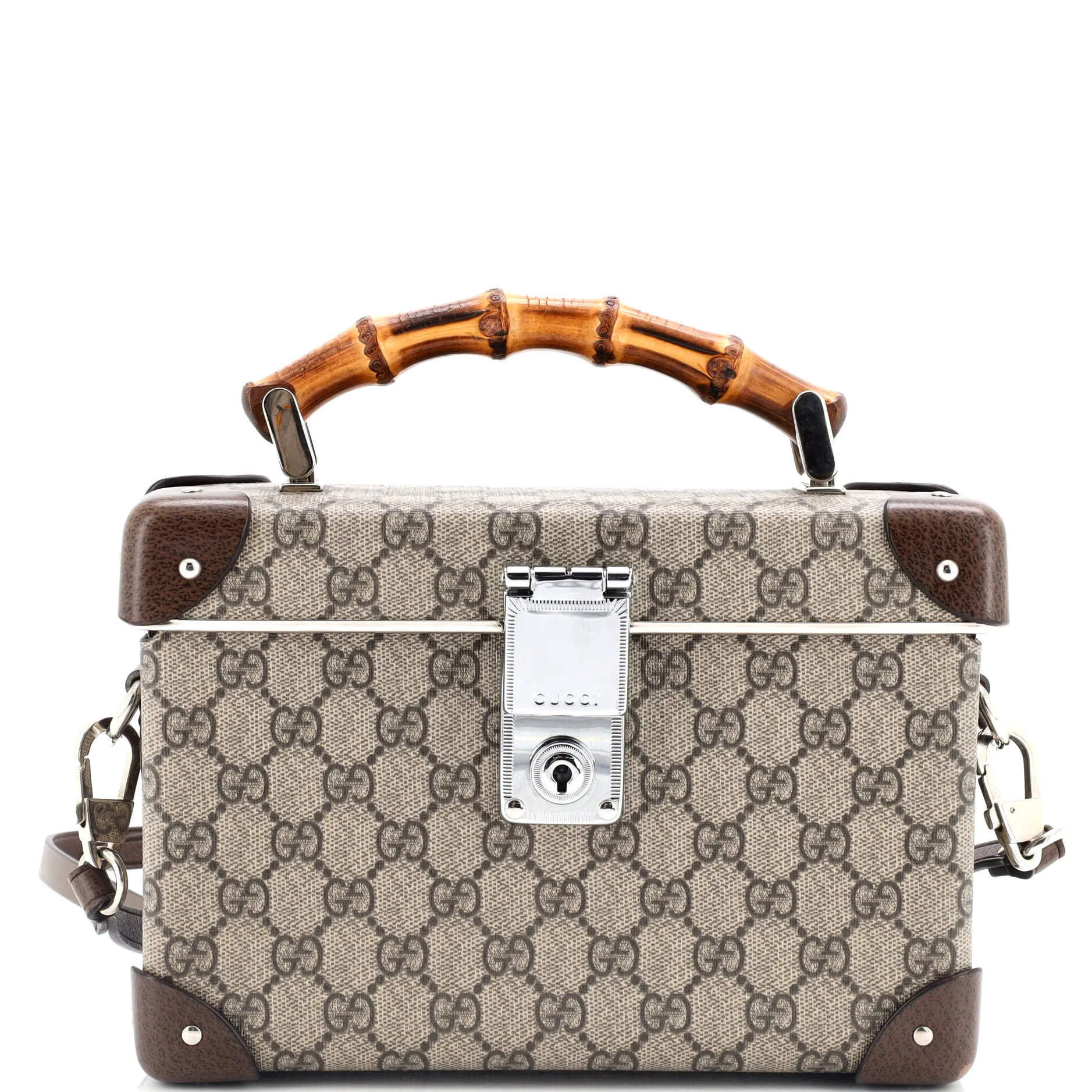 Bamboo Globe-Trotter Vanity Case GG Coated Canvas