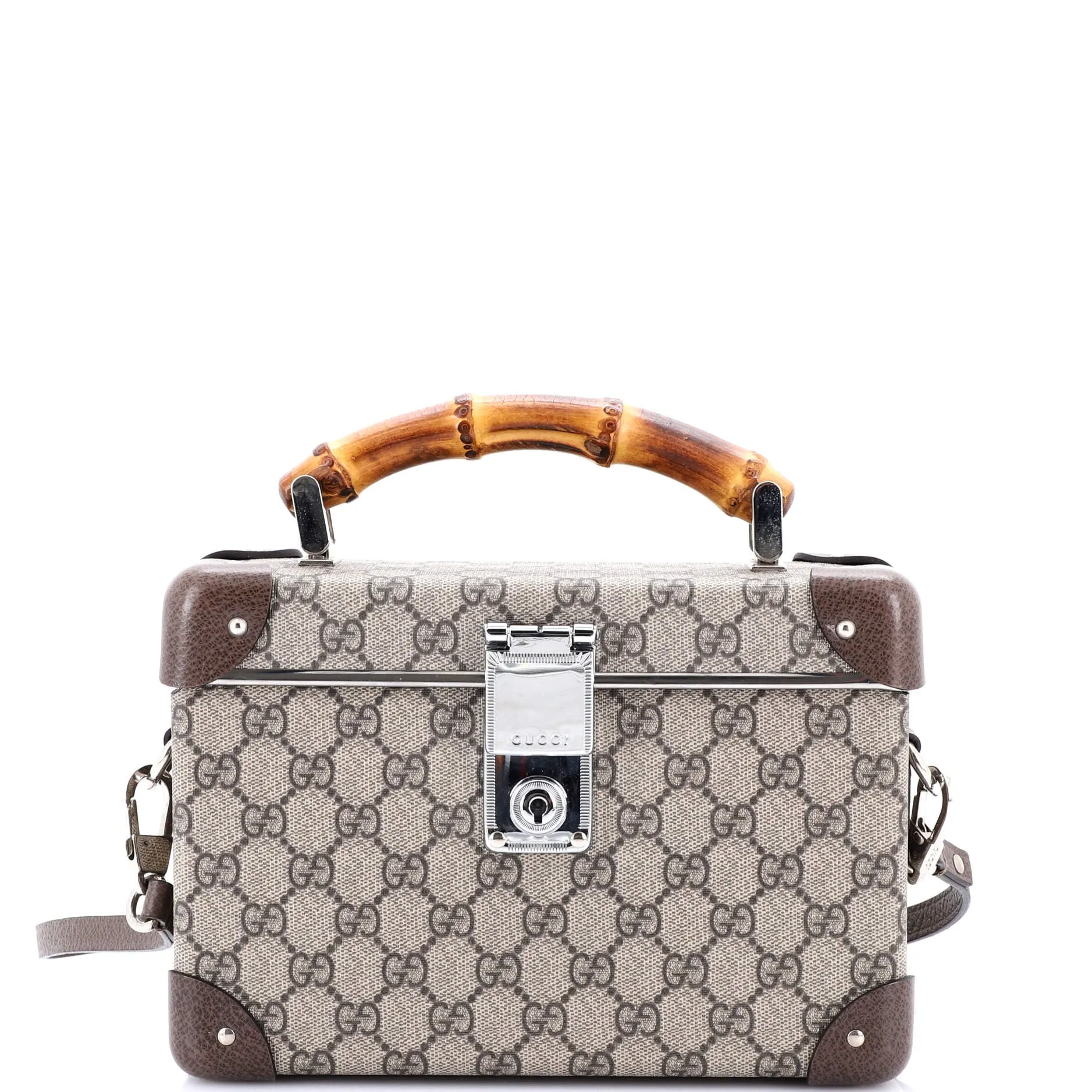 Bamboo Globe-Trotter Vanity Case GG Coated Canvas