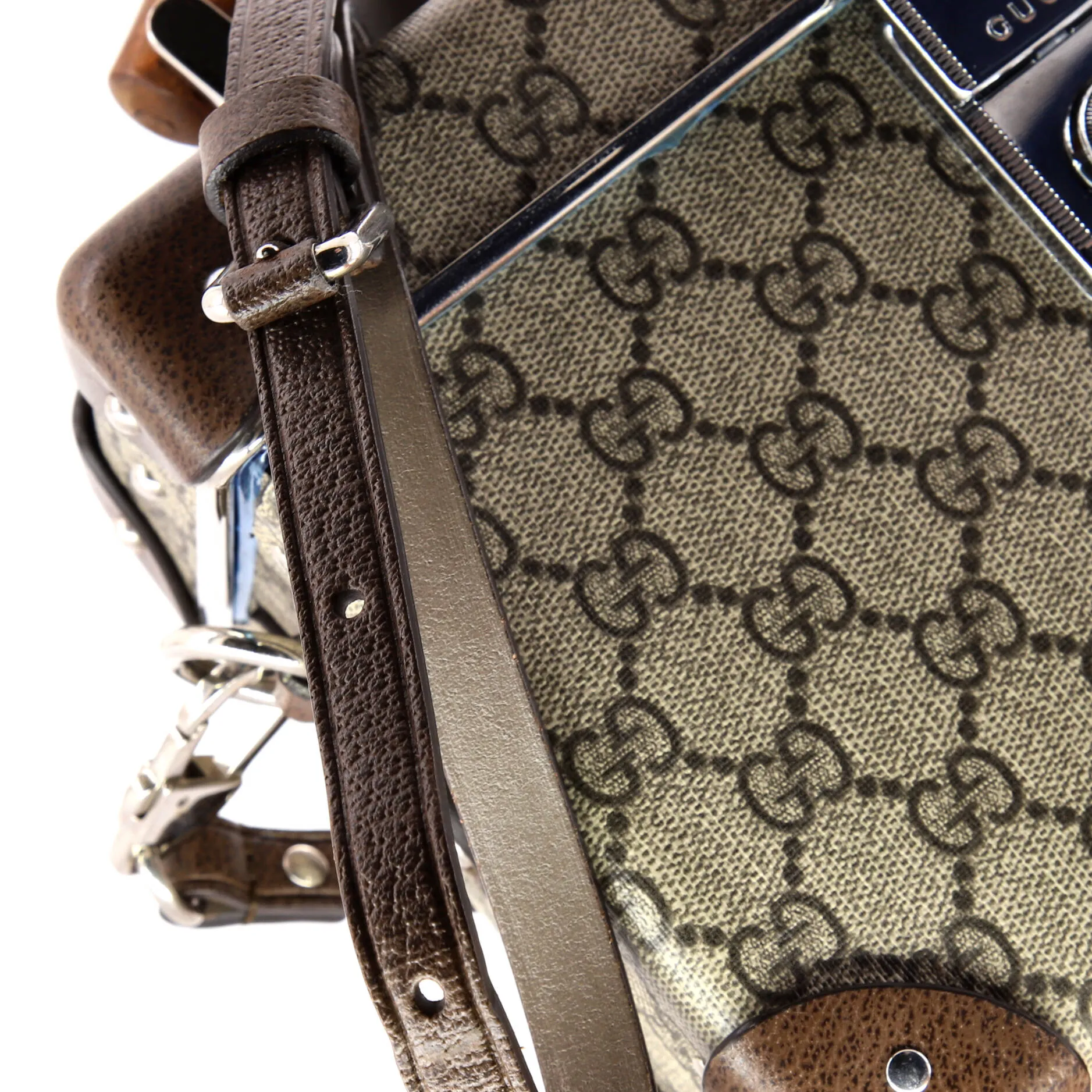 Bamboo Globe-Trotter Vanity Case GG Coated Canvas