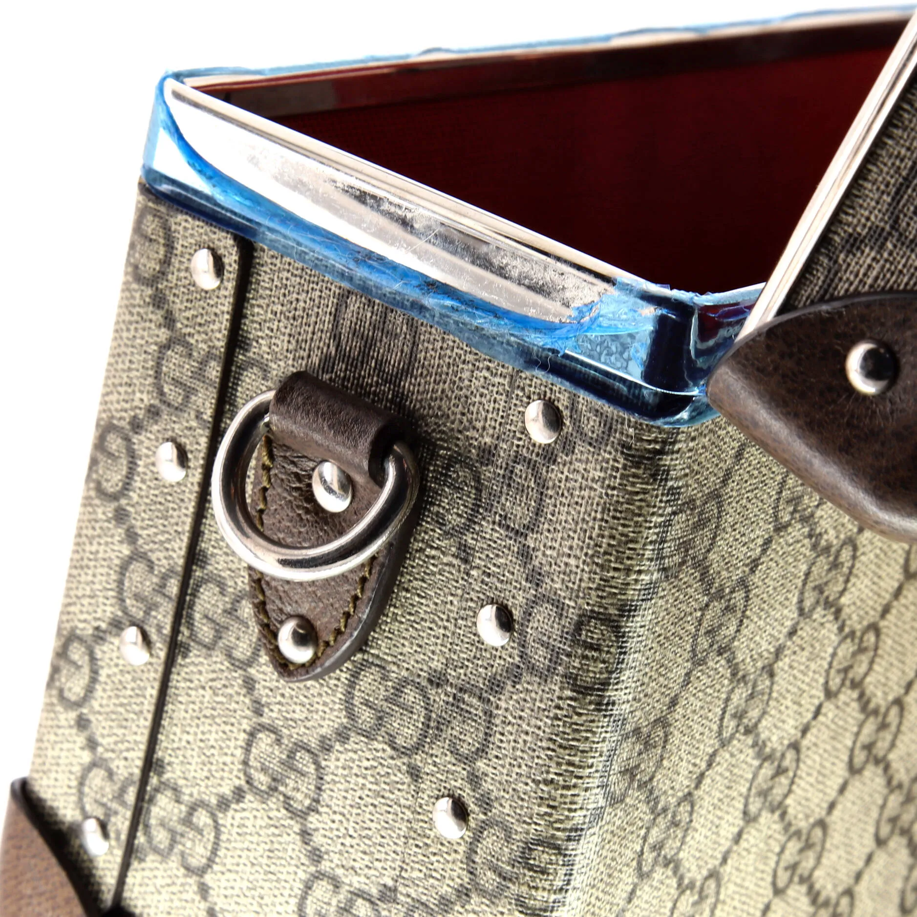 Bamboo Globe-Trotter Vanity Case GG Coated Canvas