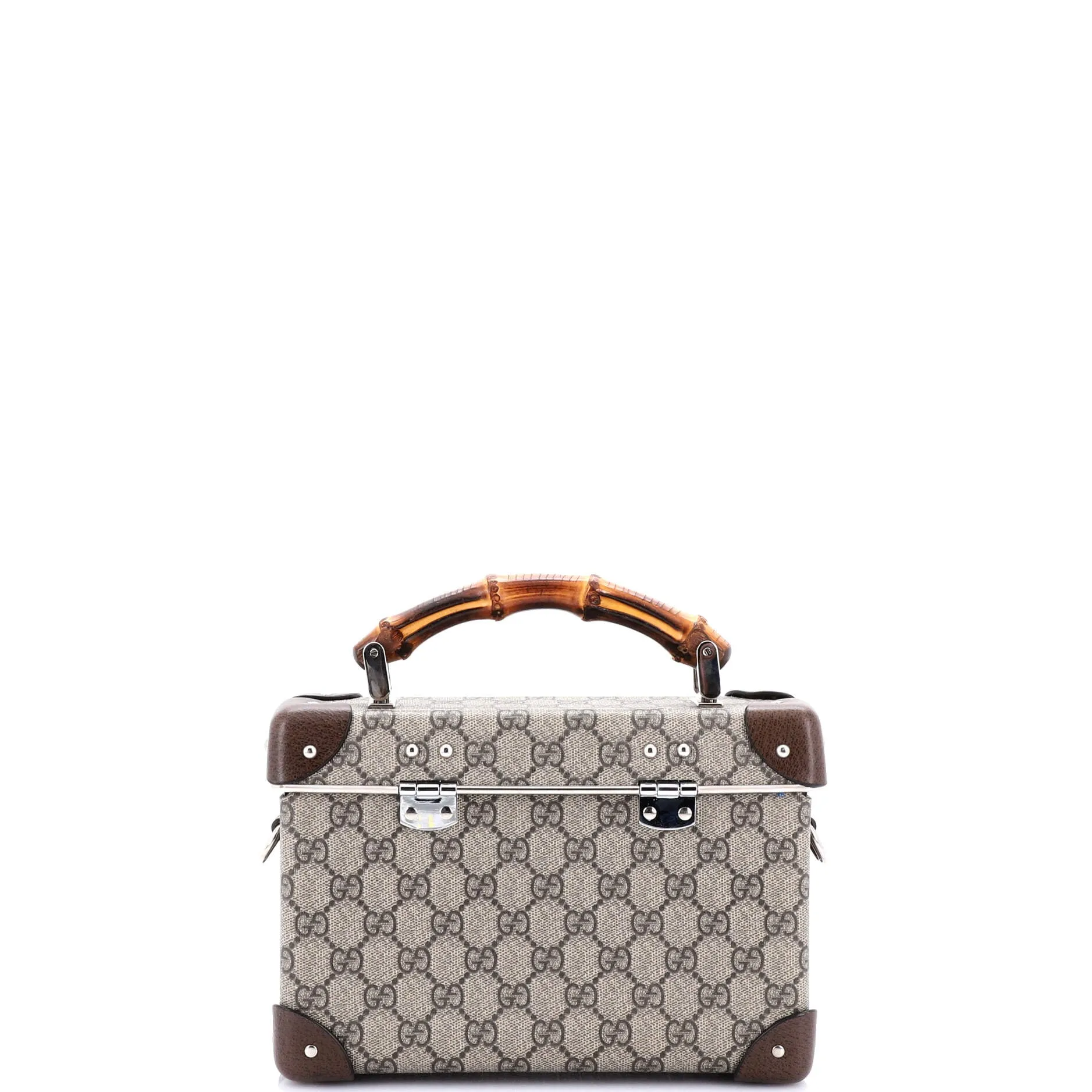 Bamboo Globe-Trotter Vanity Case GG Coated Canvas