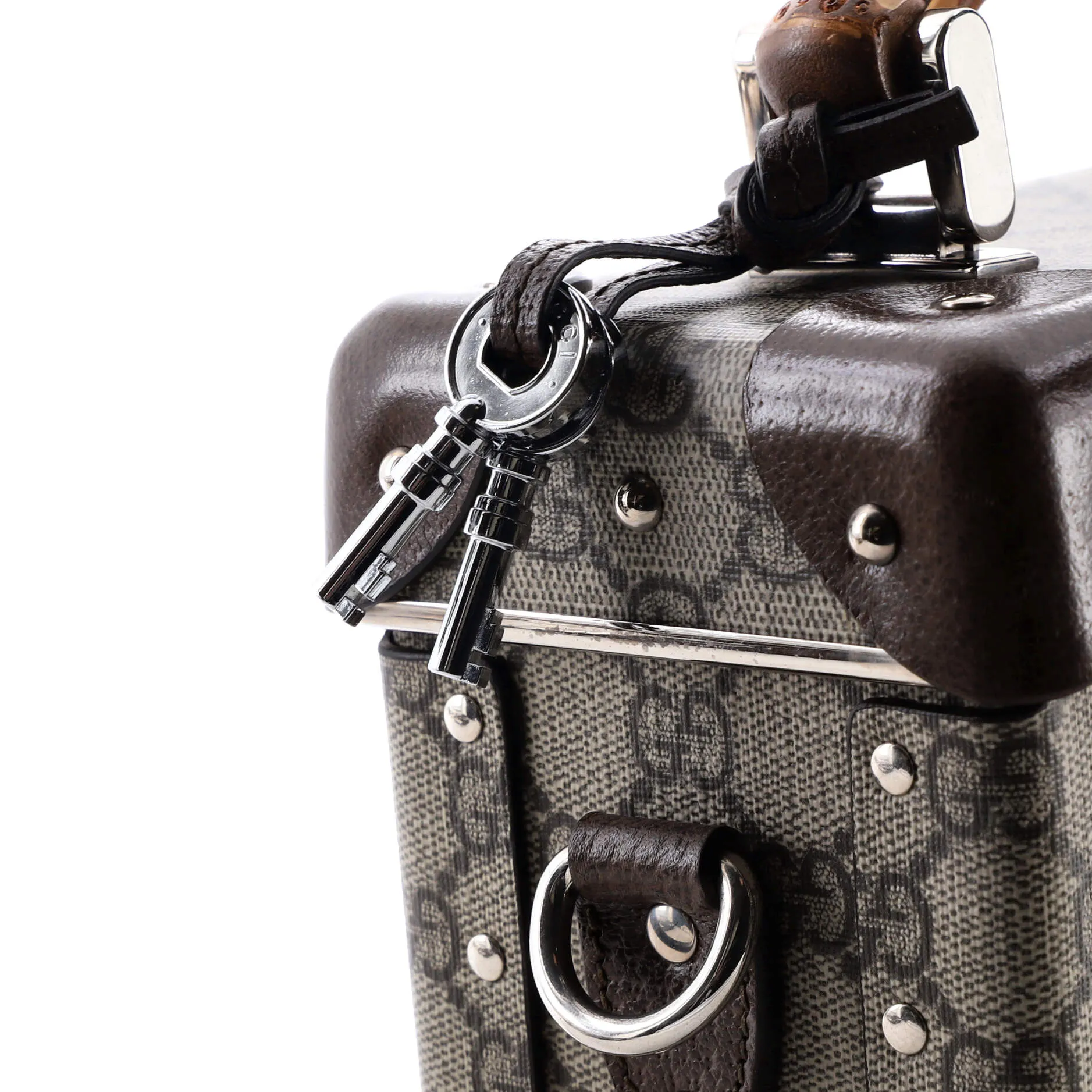 Bamboo Globe-Trotter Vanity Case GG Coated Canvas