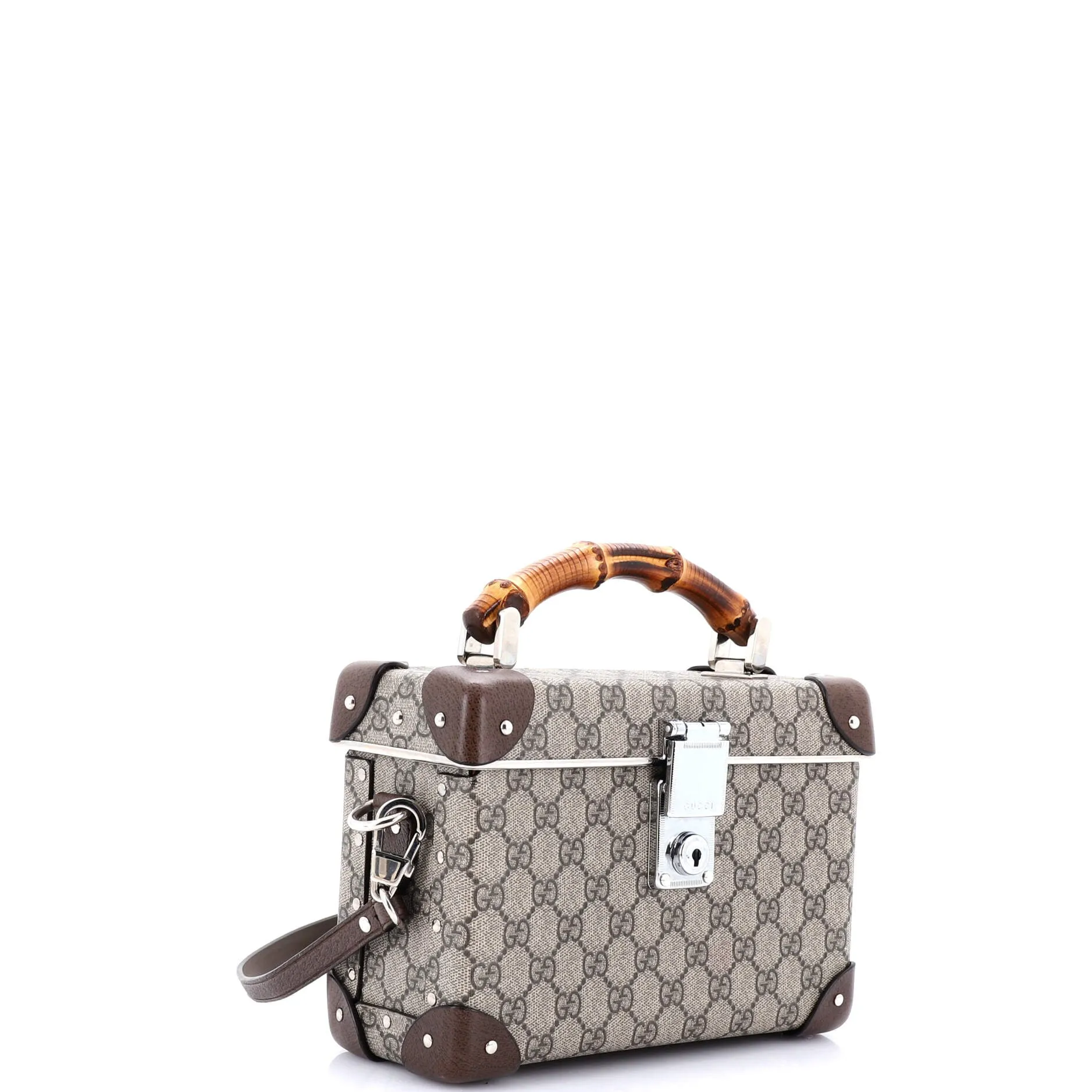 Bamboo Globe-Trotter Vanity Case GG Coated Canvas