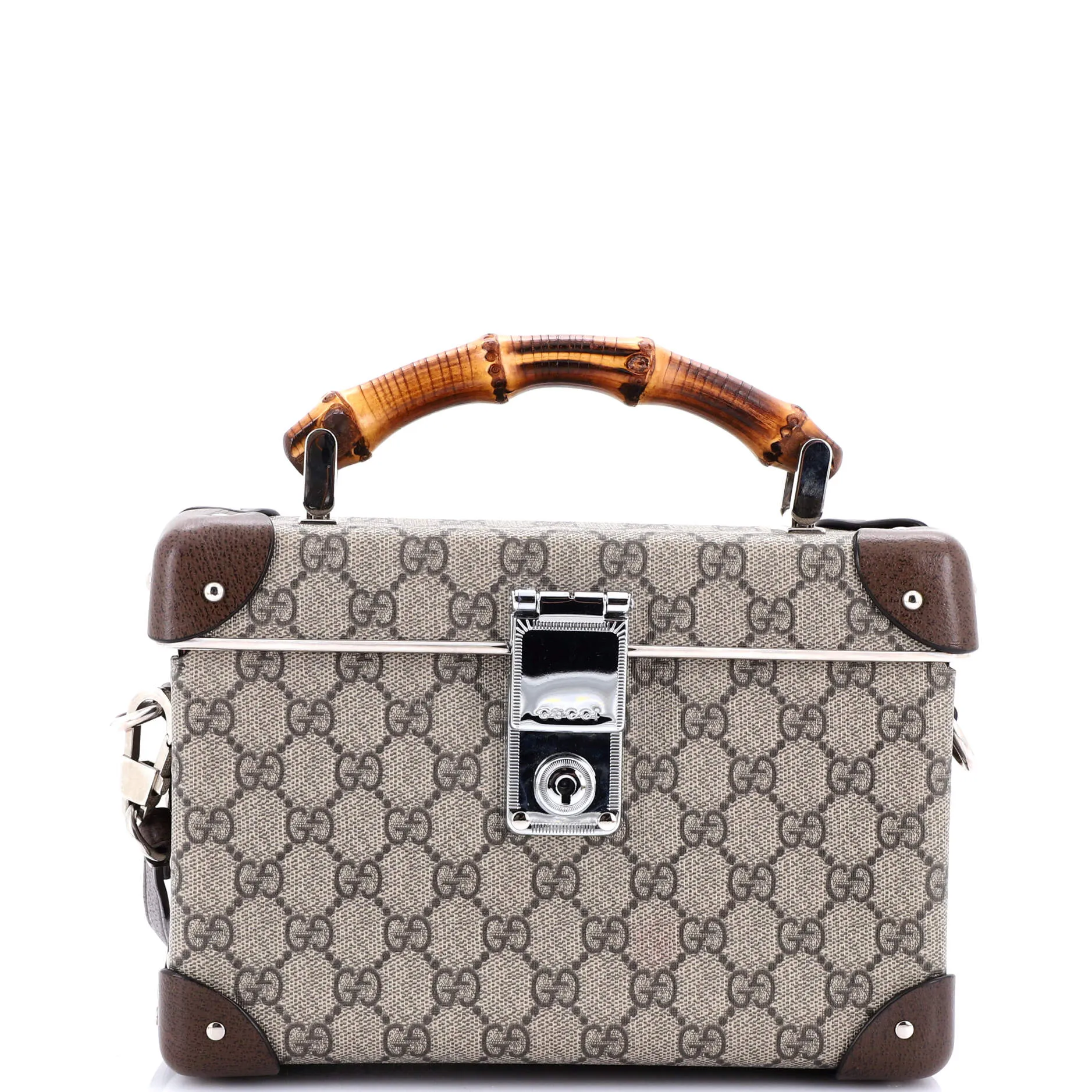Bamboo Globe-Trotter Vanity Case GG Coated Canvas