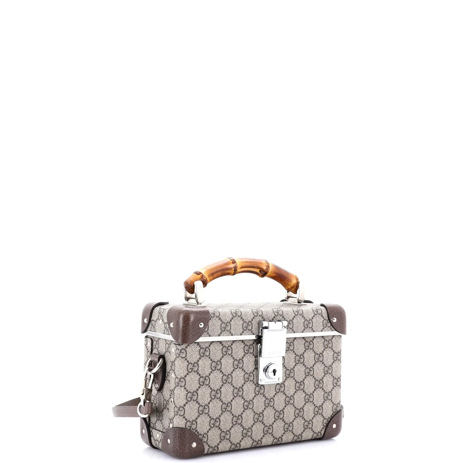 Bamboo Globe-Trotter Vanity Case GG Coated Canvas
