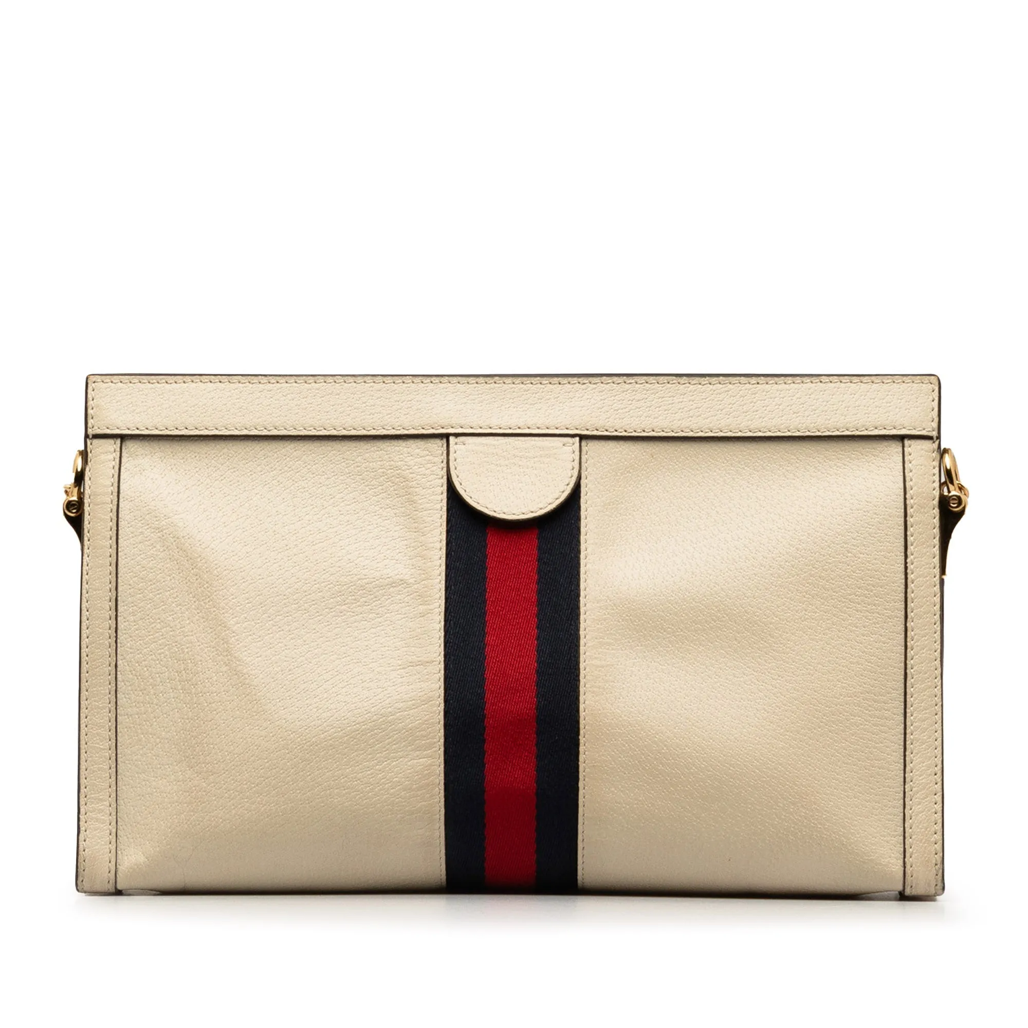 Beige Gucci Leather Ophidia Chain Crossbody
