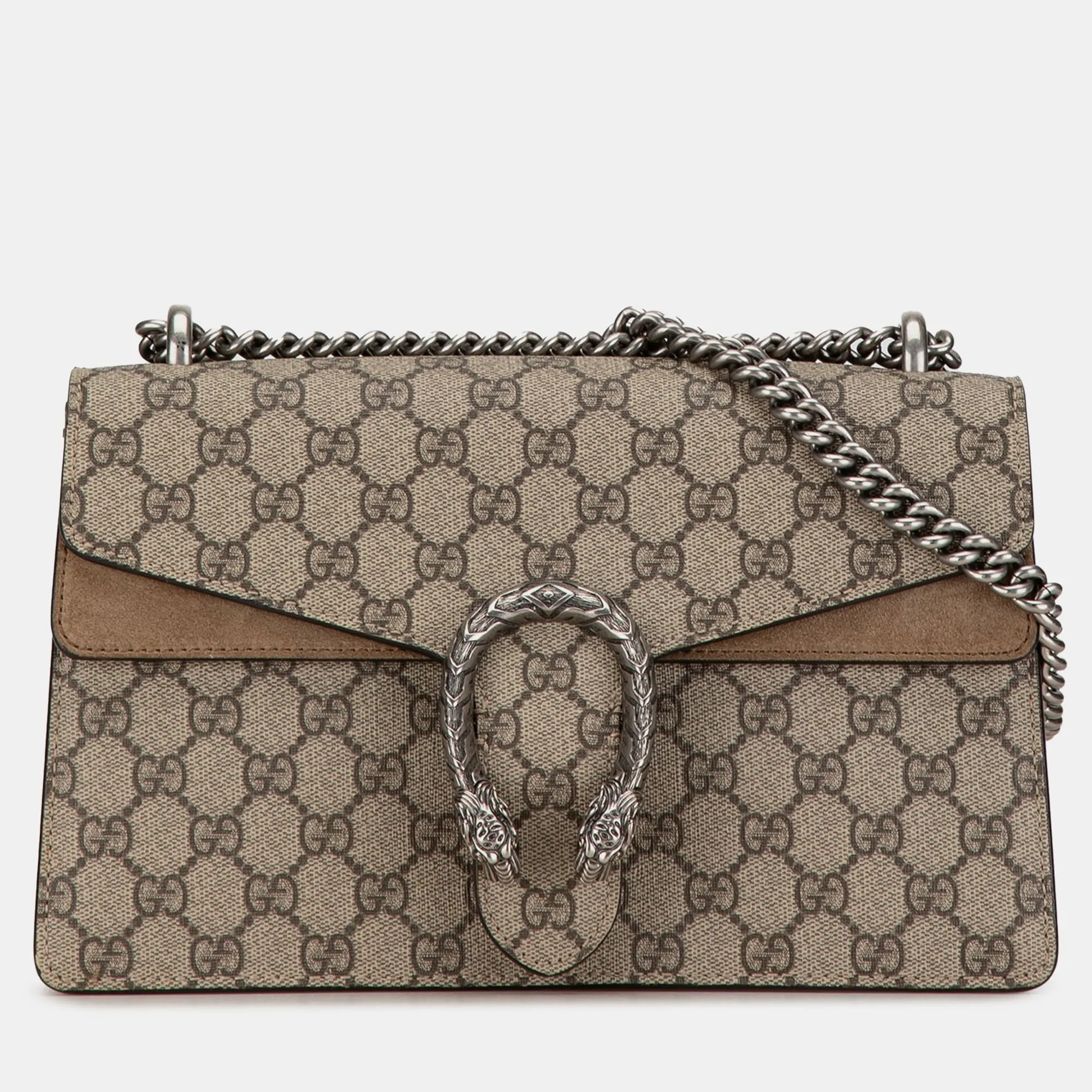 Beige/Brown GG Supreme Canvas Small Dionysus Shoulder Bag