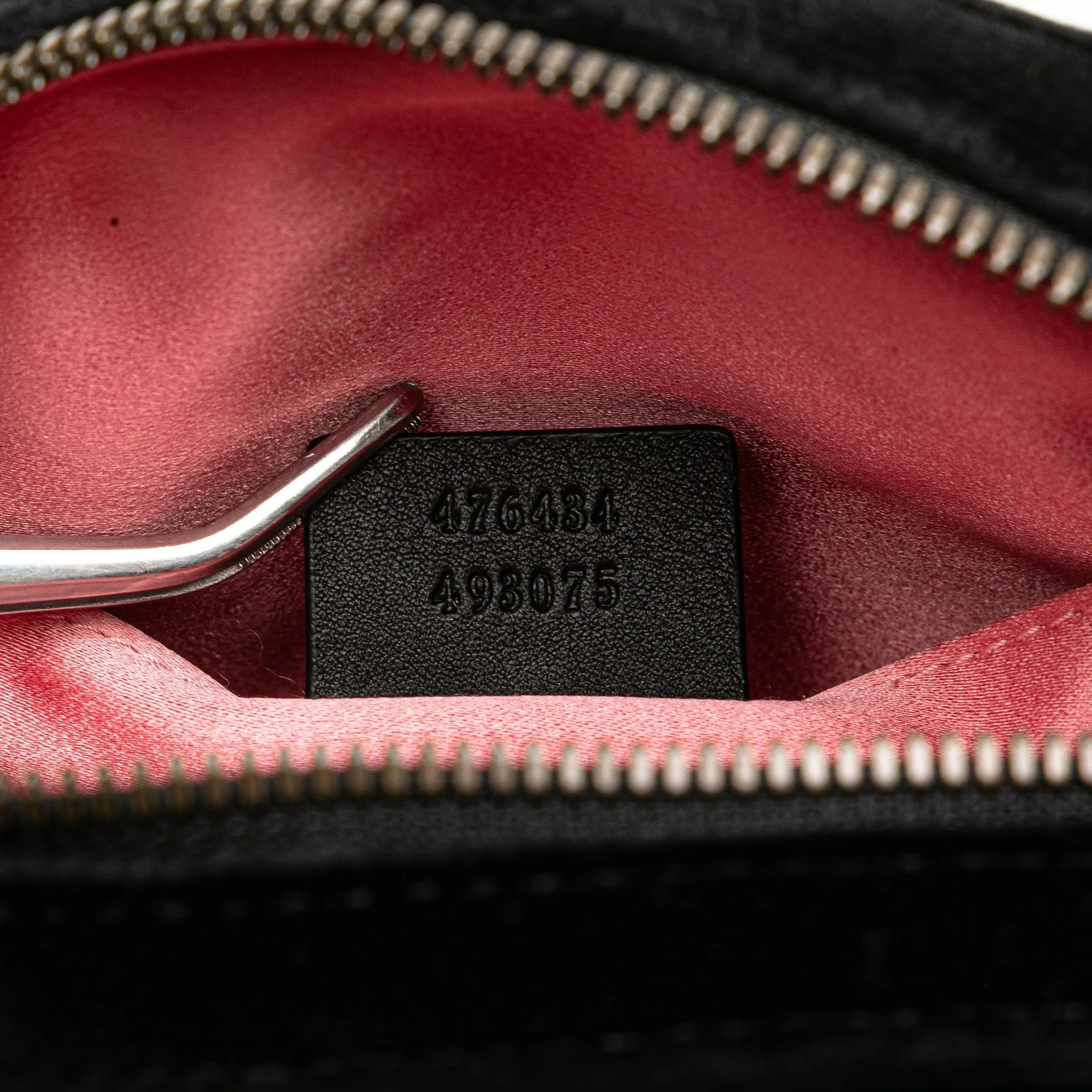Black Gucci GG Marmont Matelasse Velvet Belt Bag