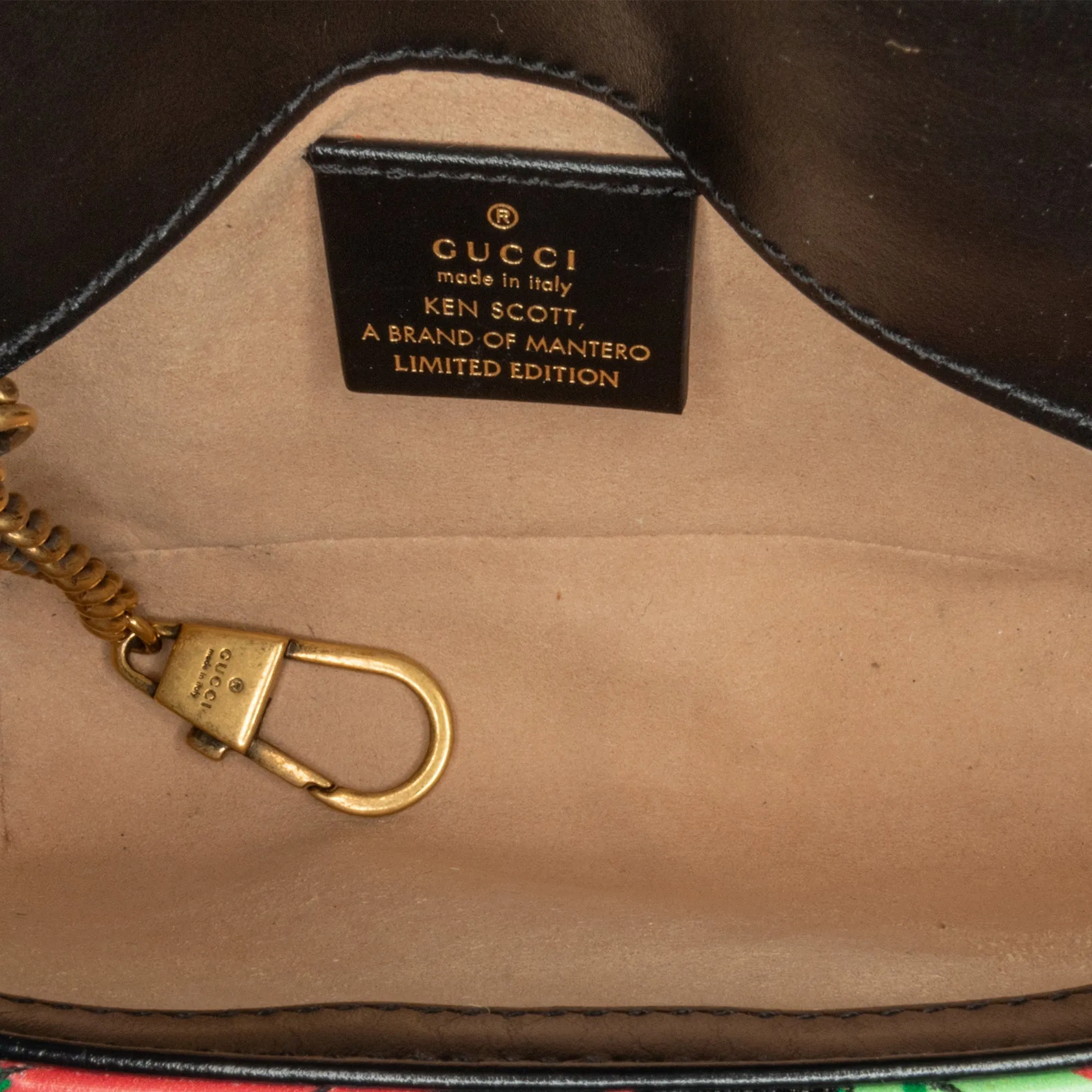 Black Gucci x Ken Scott Super Mini GG Marmont Crossbody
