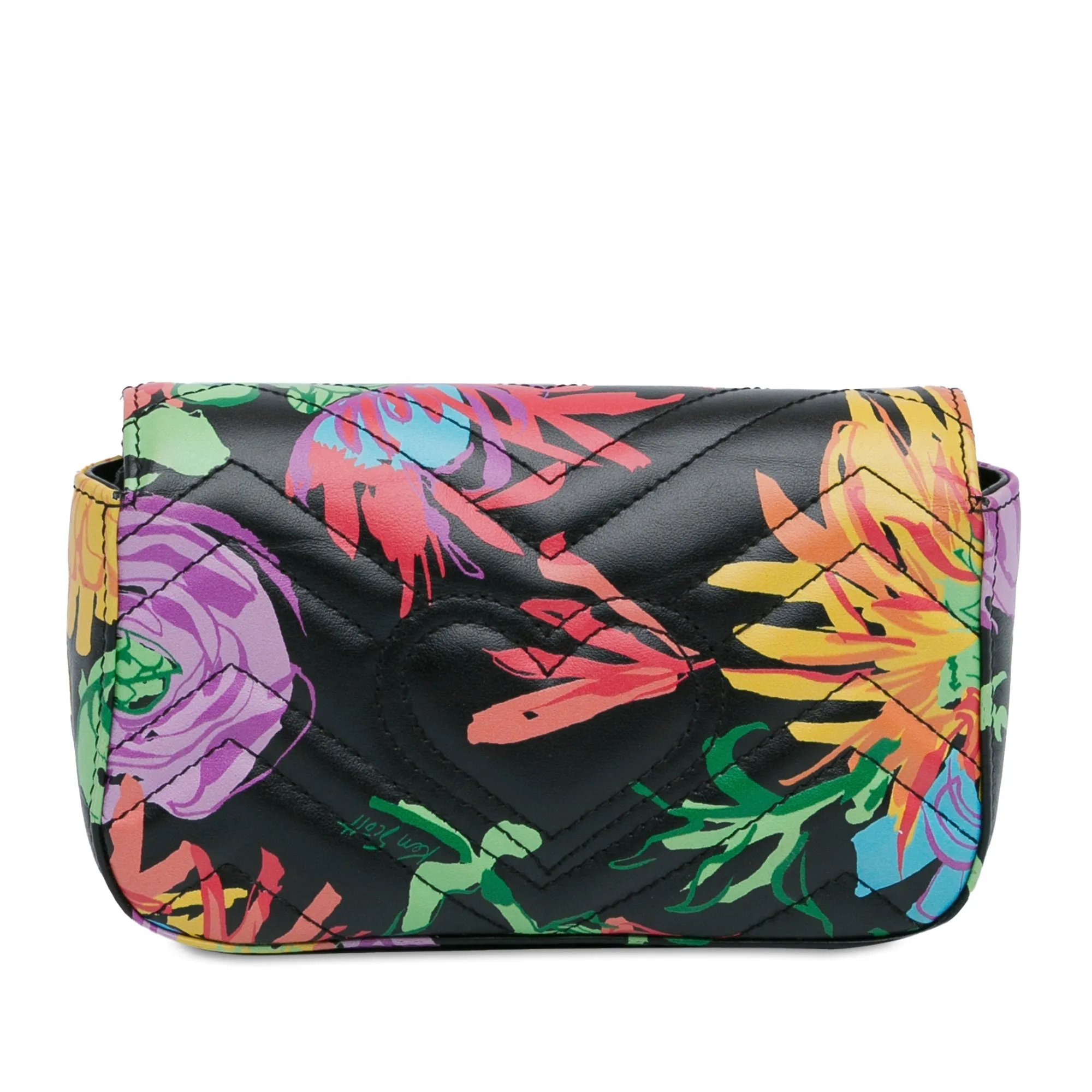 Black Gucci x Ken Scott Super Mini GG Marmont Crossbody