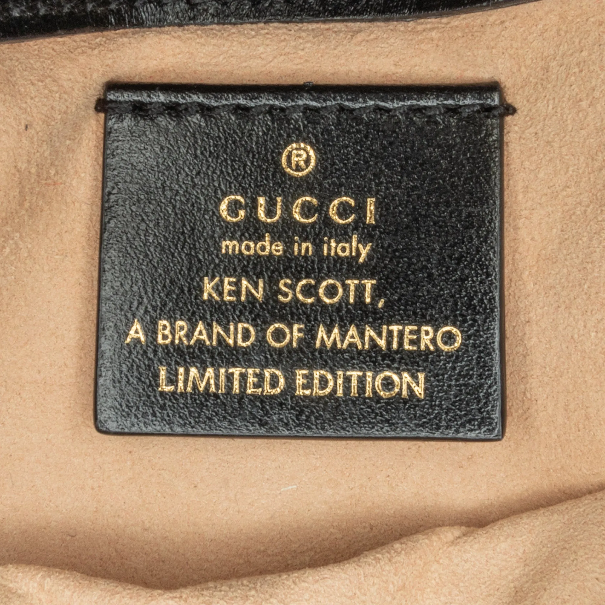 Black Gucci x Ken Scott Super Mini GG Marmont Crossbody