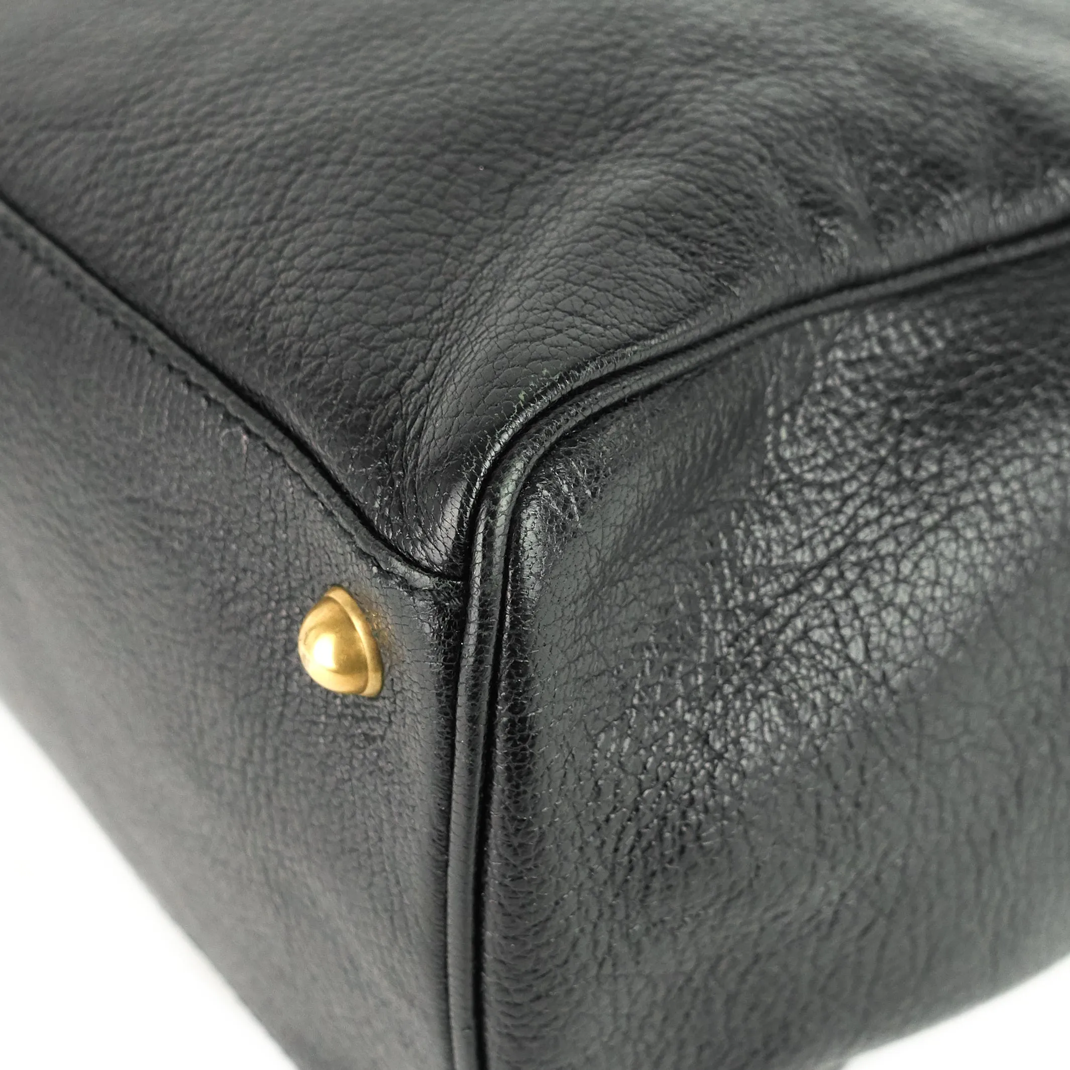 Blondie Leather Monogram Logo Handbag