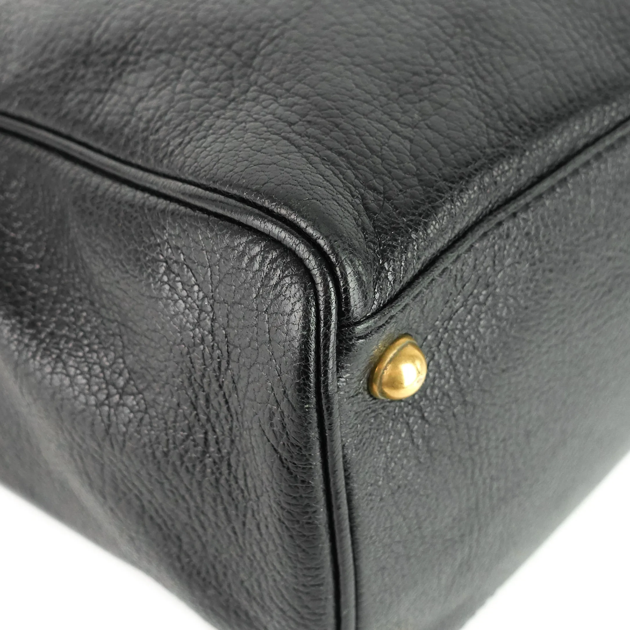 Blondie Leather Monogram Logo Handbag