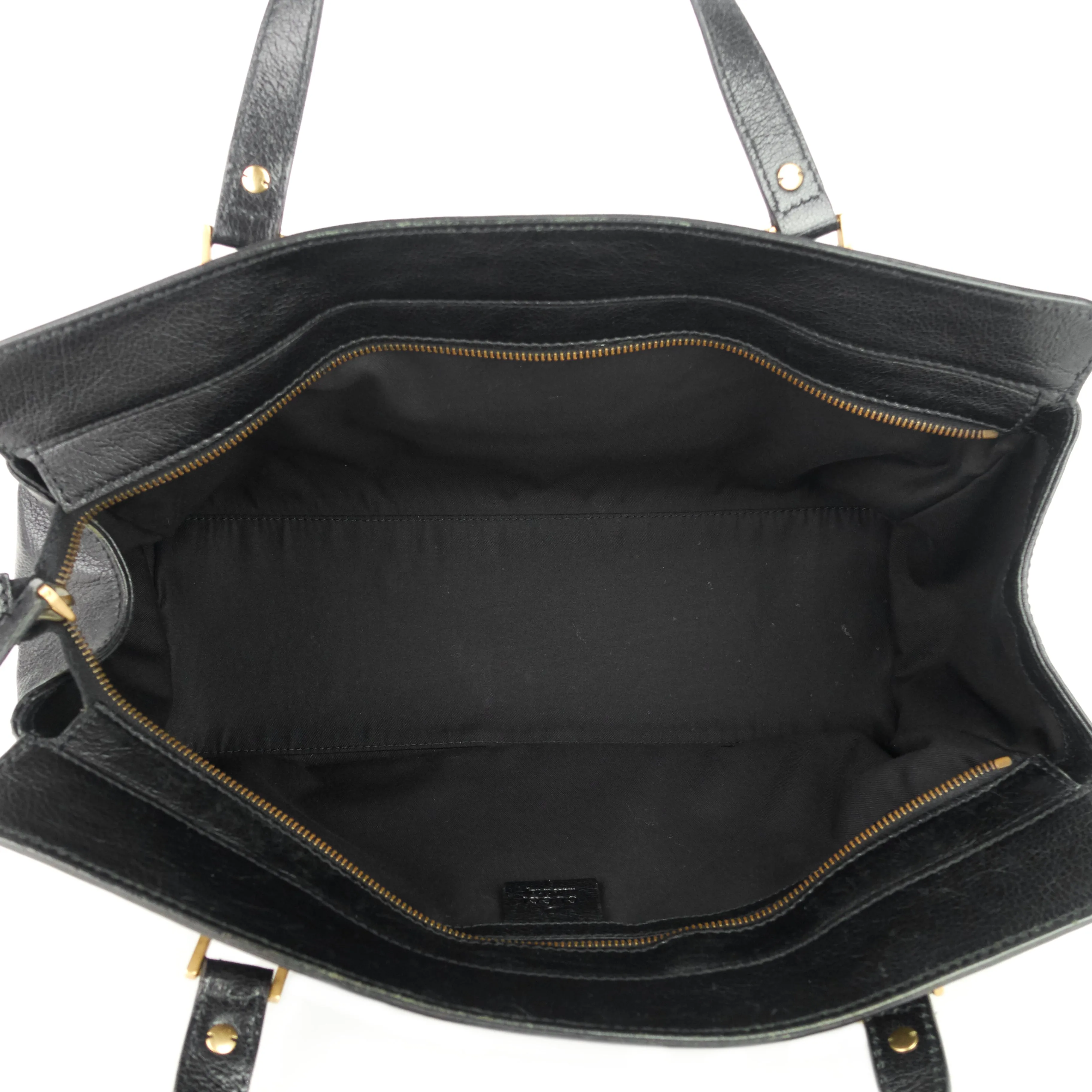 Blondie Leather Monogram Logo Handbag