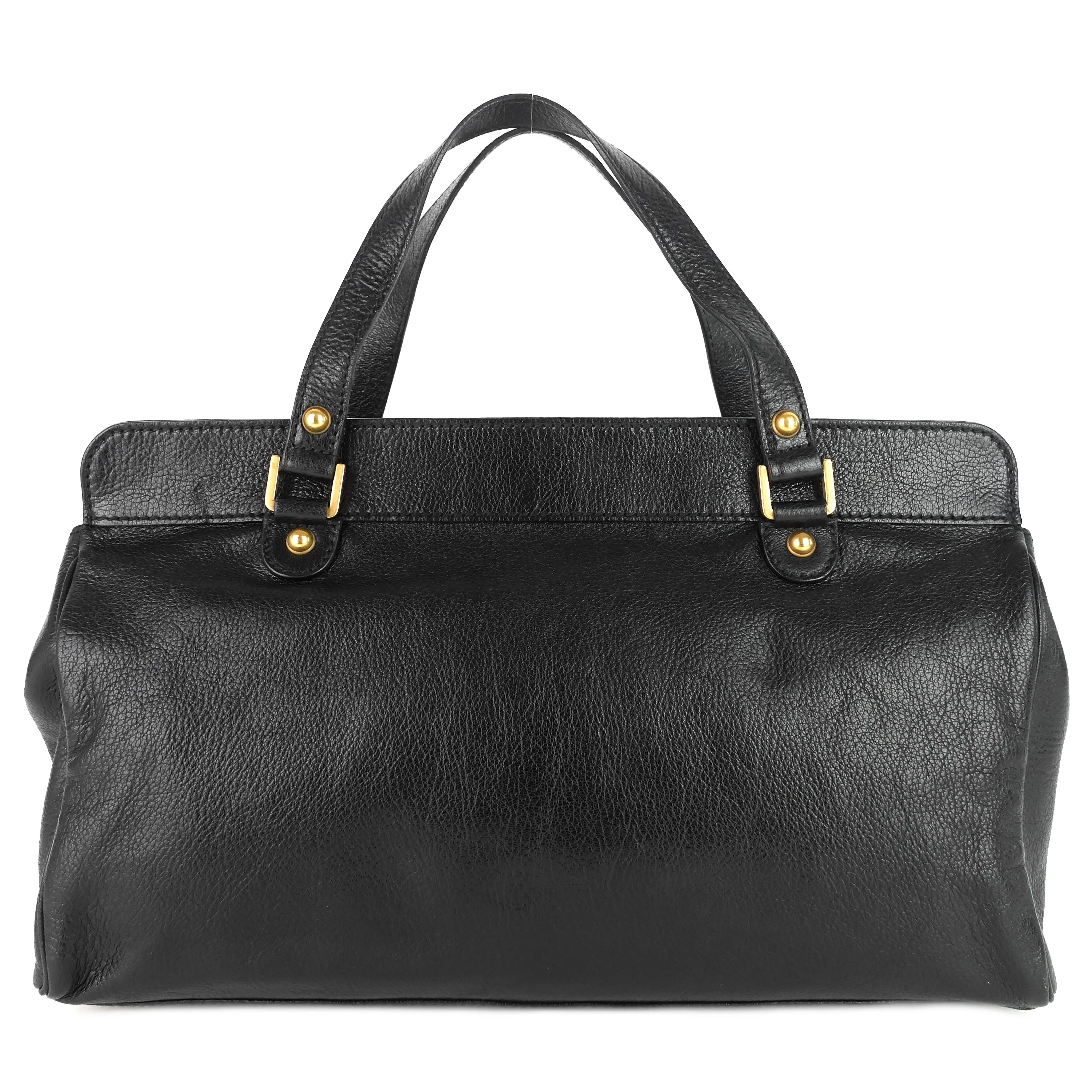 Blondie Leather Monogram Logo Handbag