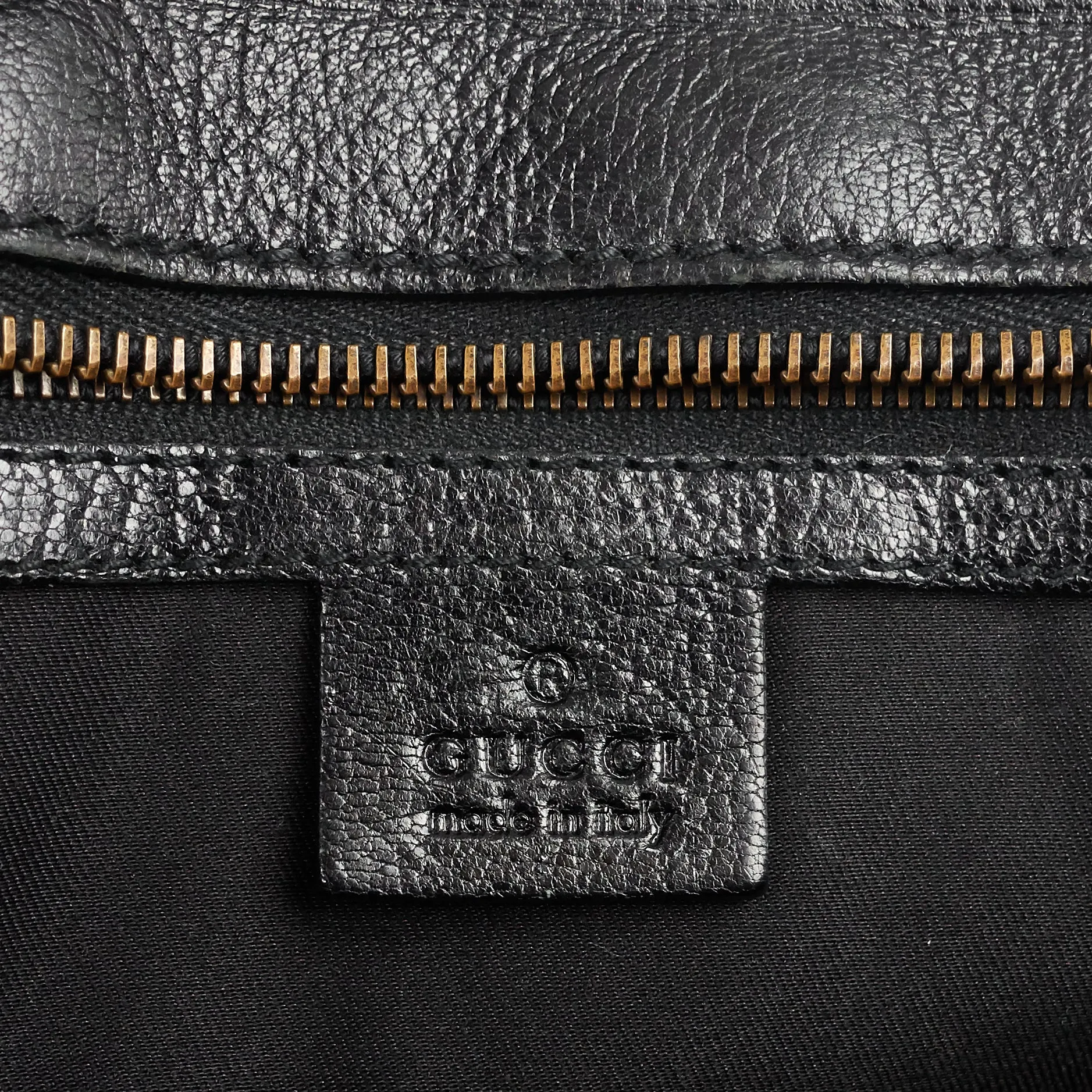 Blondie Leather Monogram Logo Handbag