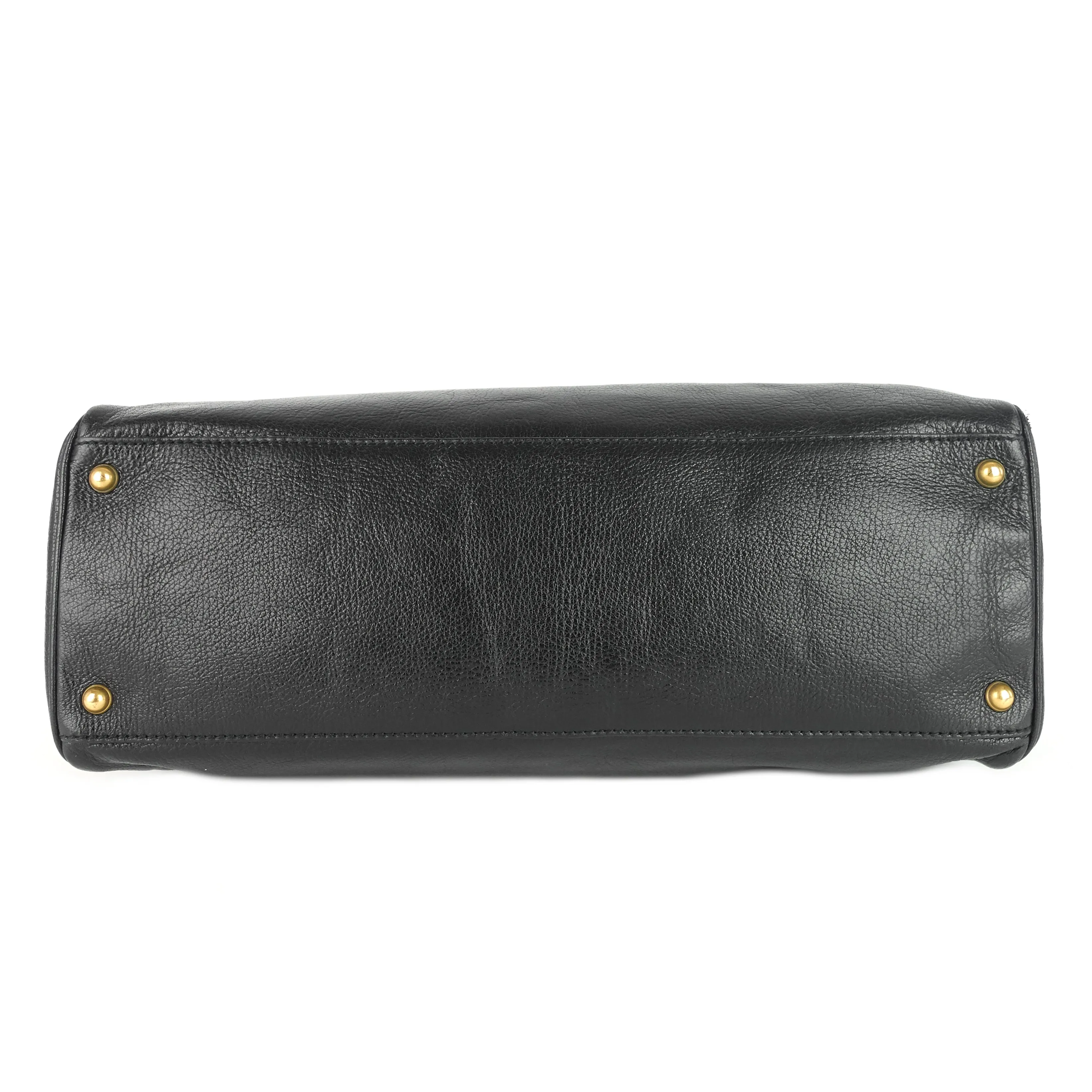 Blondie Leather Monogram Logo Handbag