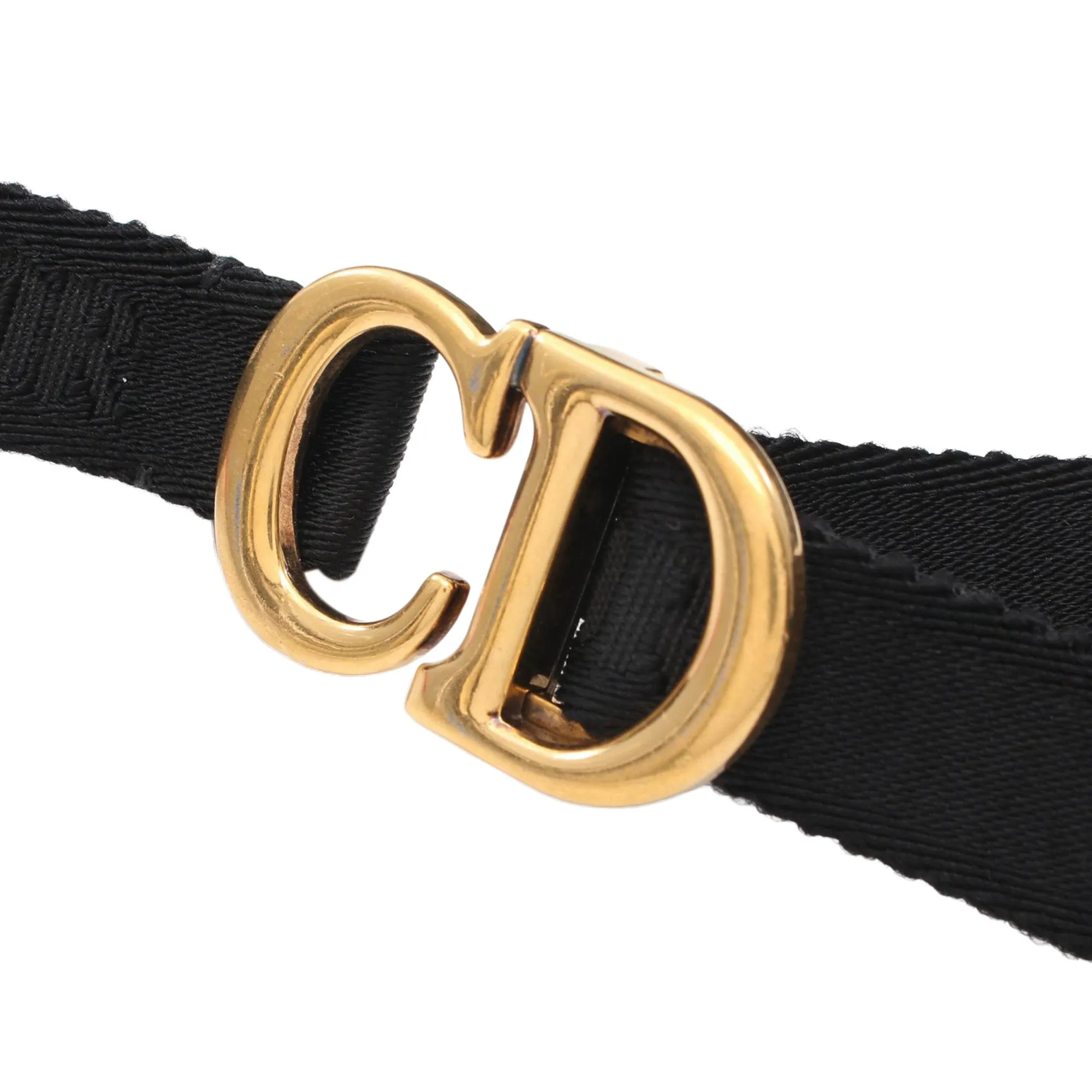 Blue Dior Oblique Canvas Saddle Belt Bag
