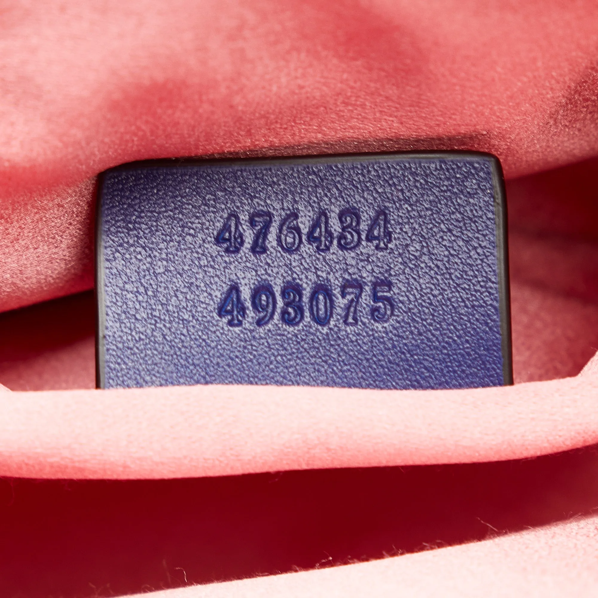 Blue Gucci Velvet GG Marmont Matelasse Belt Bag