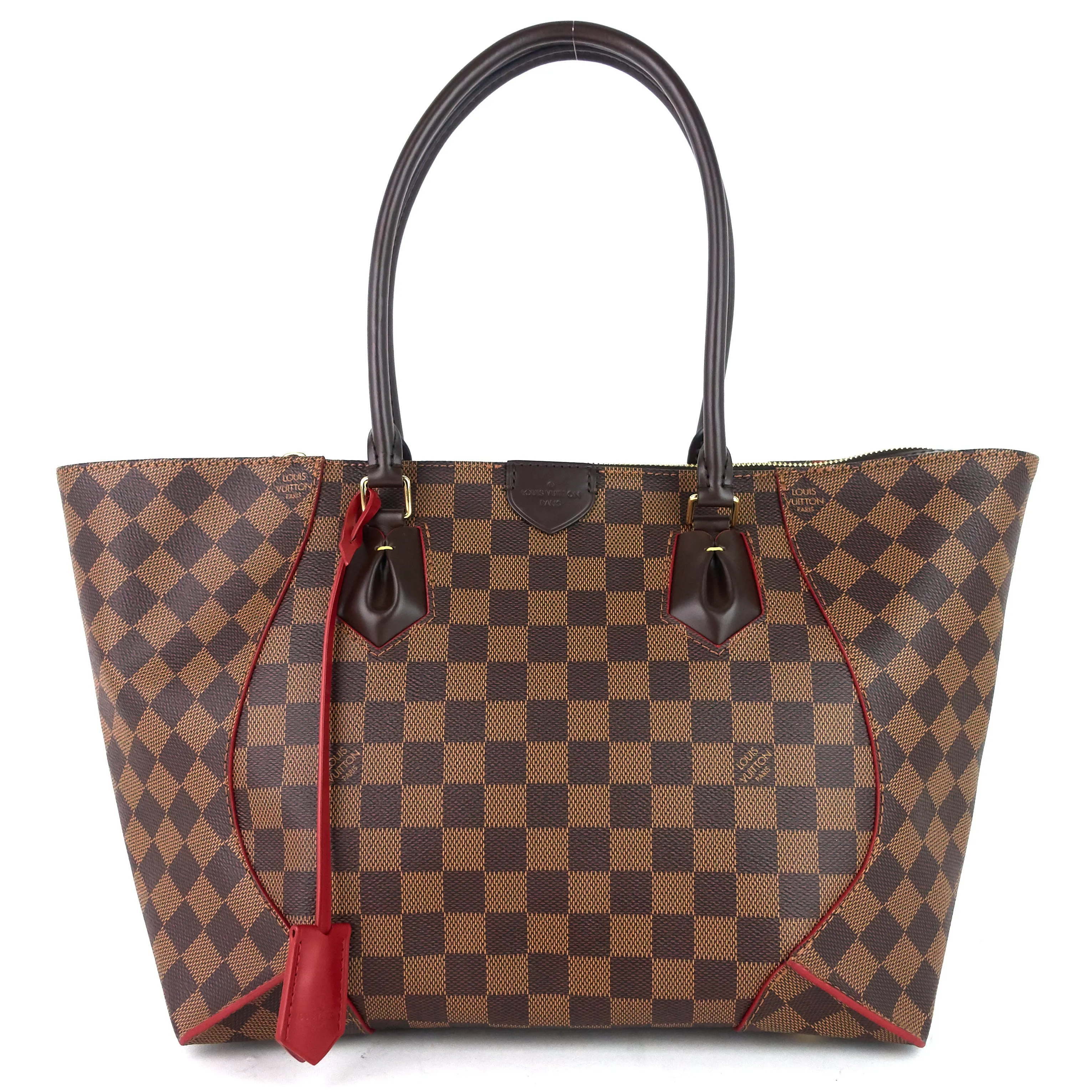 Caissa MM Damier Ebene Canvas Tote Bag