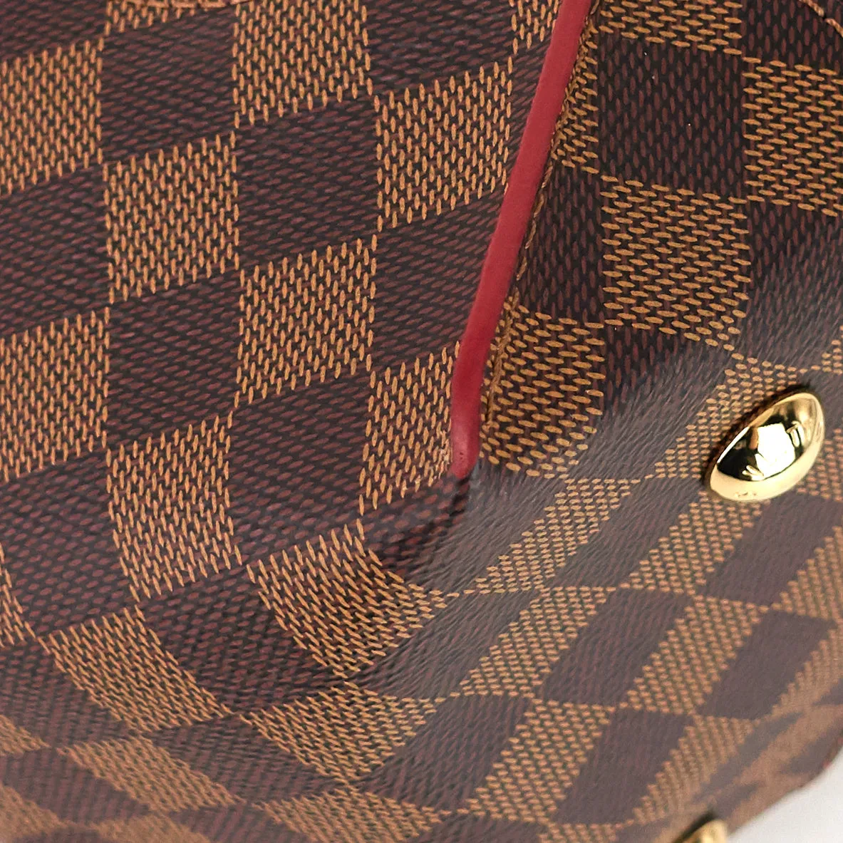 Caissa MM Damier Ebene Canvas Tote Bag