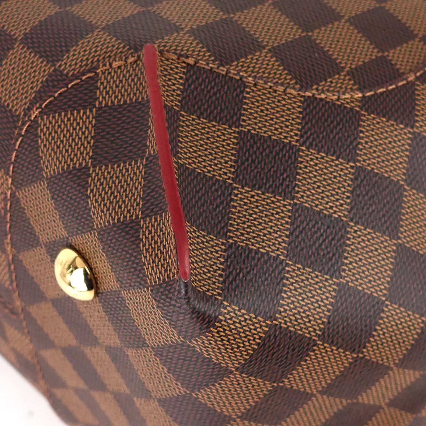 Caissa MM Damier Ebene Canvas Tote Bag