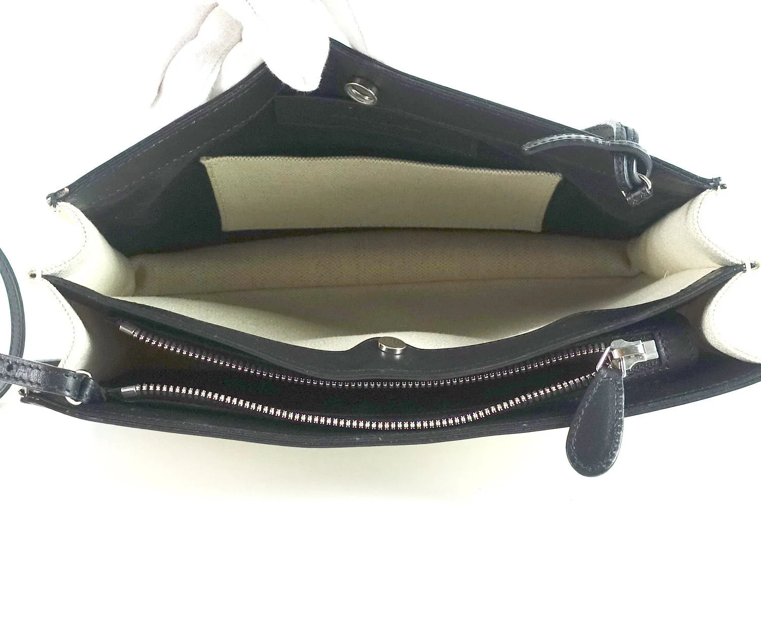 Canvas and Leather Tote Bag