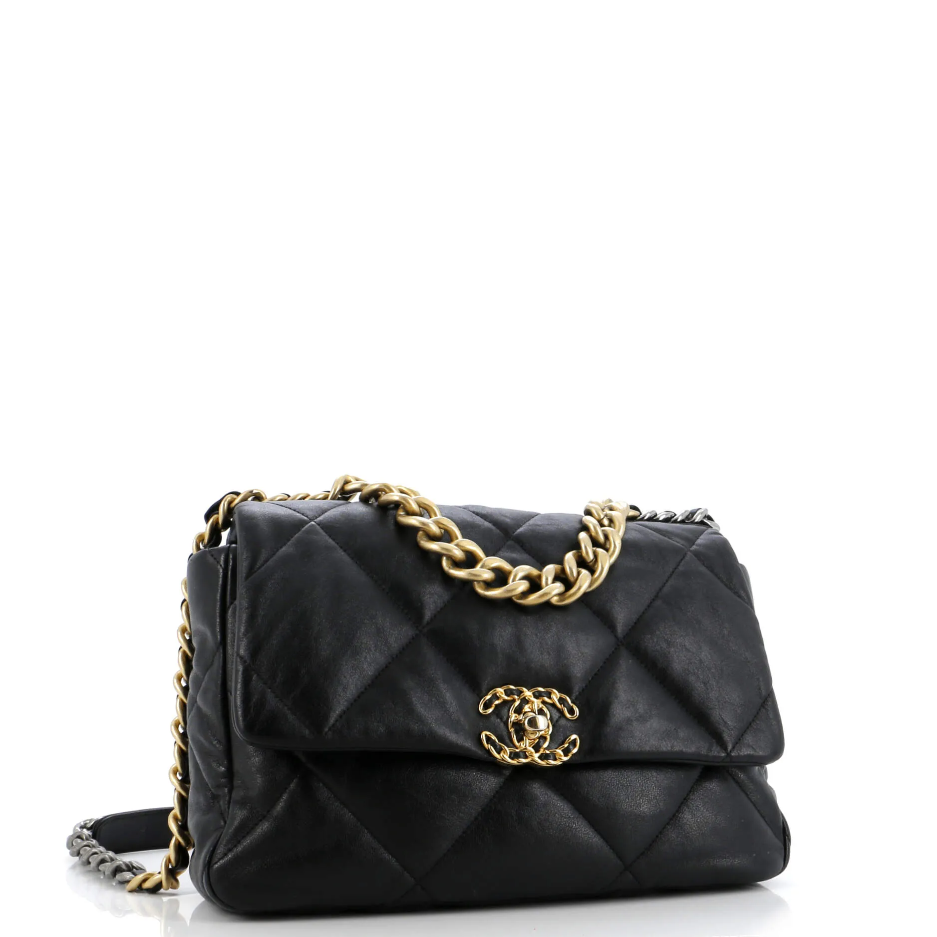 Chanel 19 Flap Bag Quilted Leather