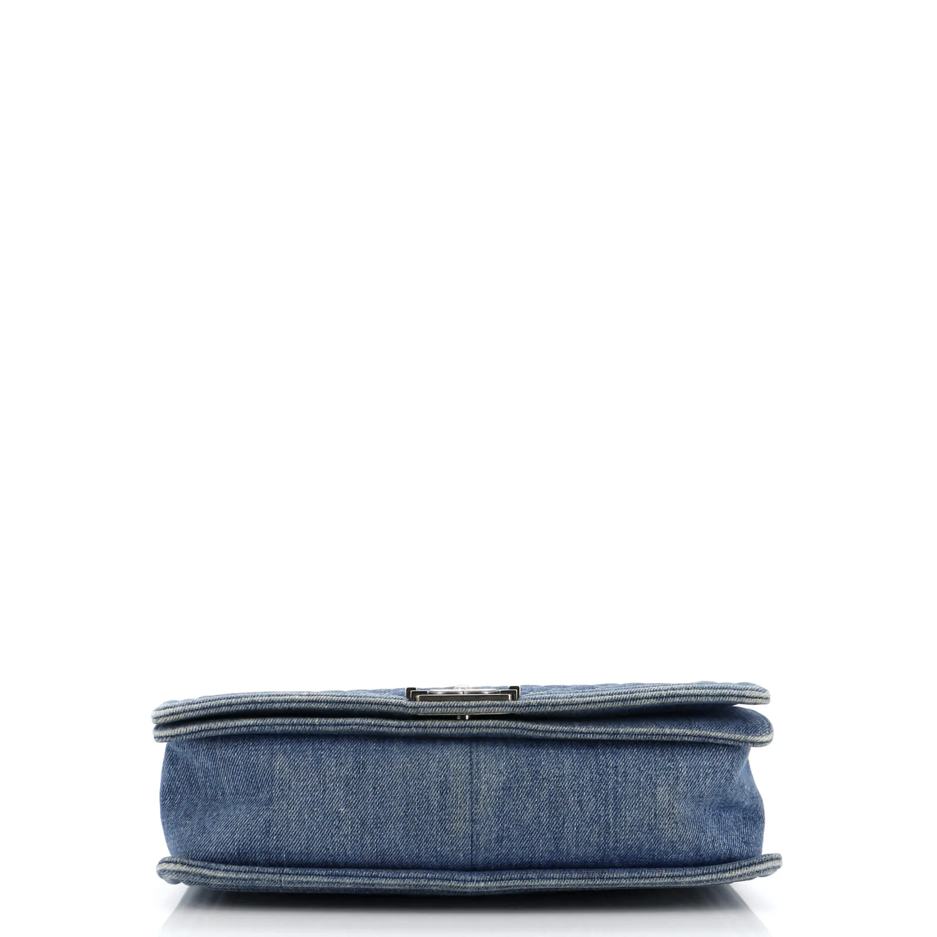 Chanel Boy Flap Bag Quilted Denim Large
