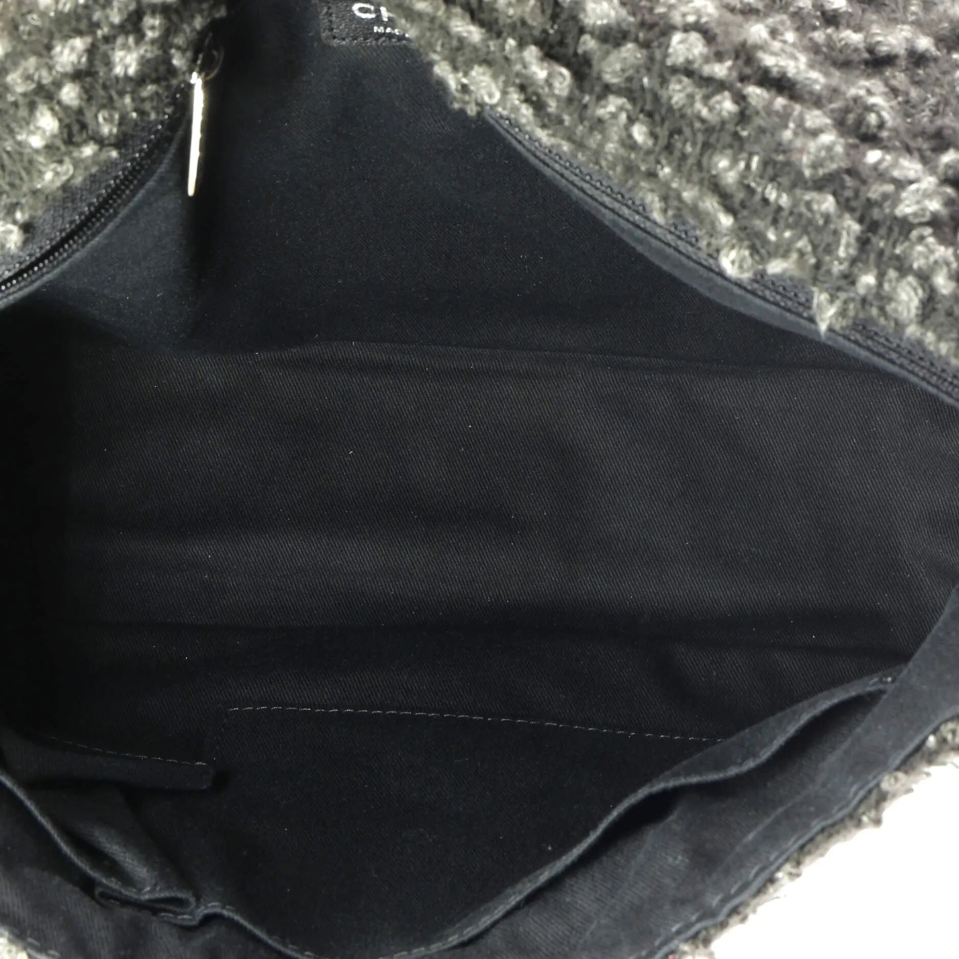 Chanel Cc Lock Flap Messenger Bag Tweed