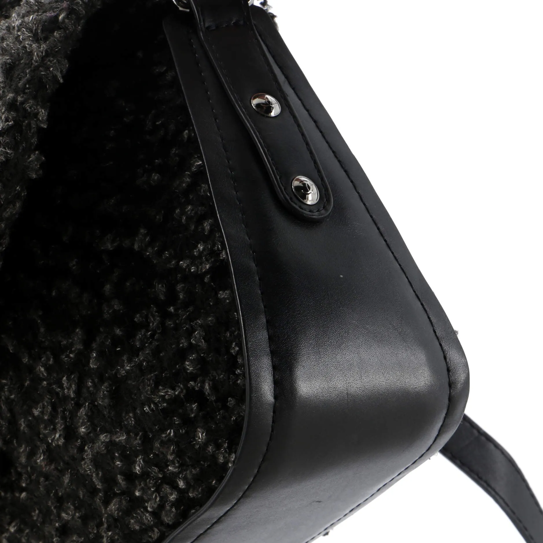 Chanel Cc Lock Flap Messenger Bag Tweed
