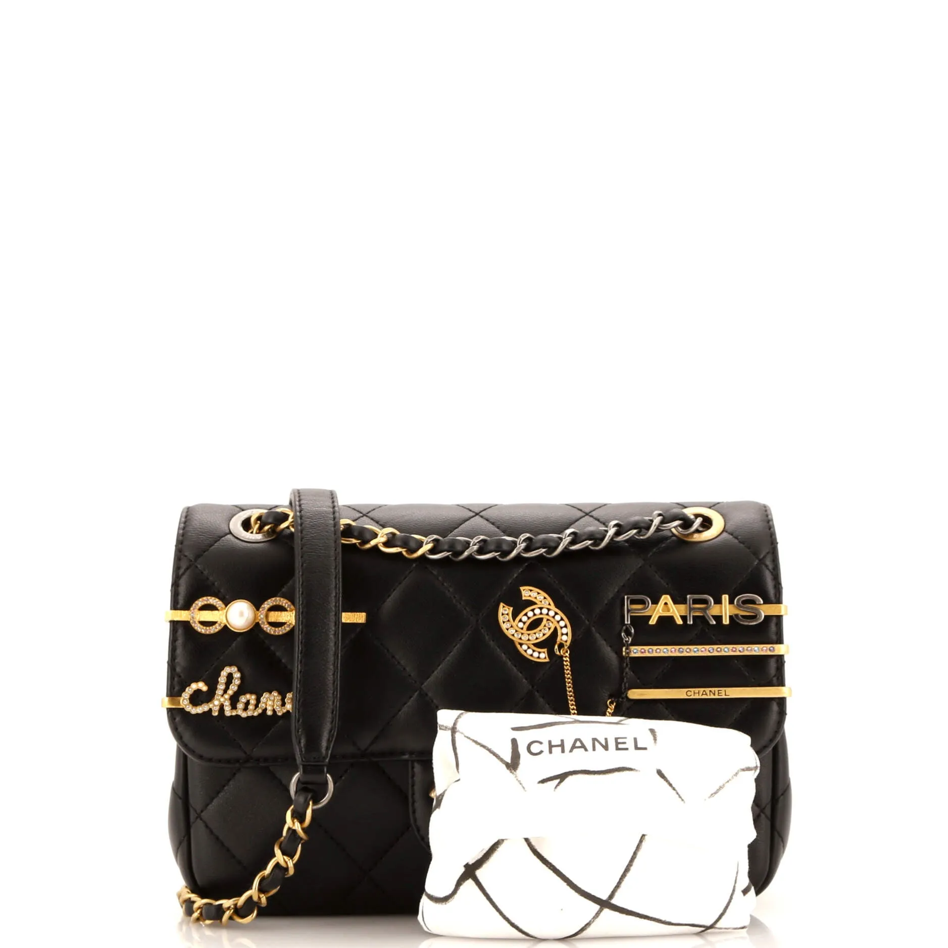 Chanel Coco Clips Flap Bag Embellished