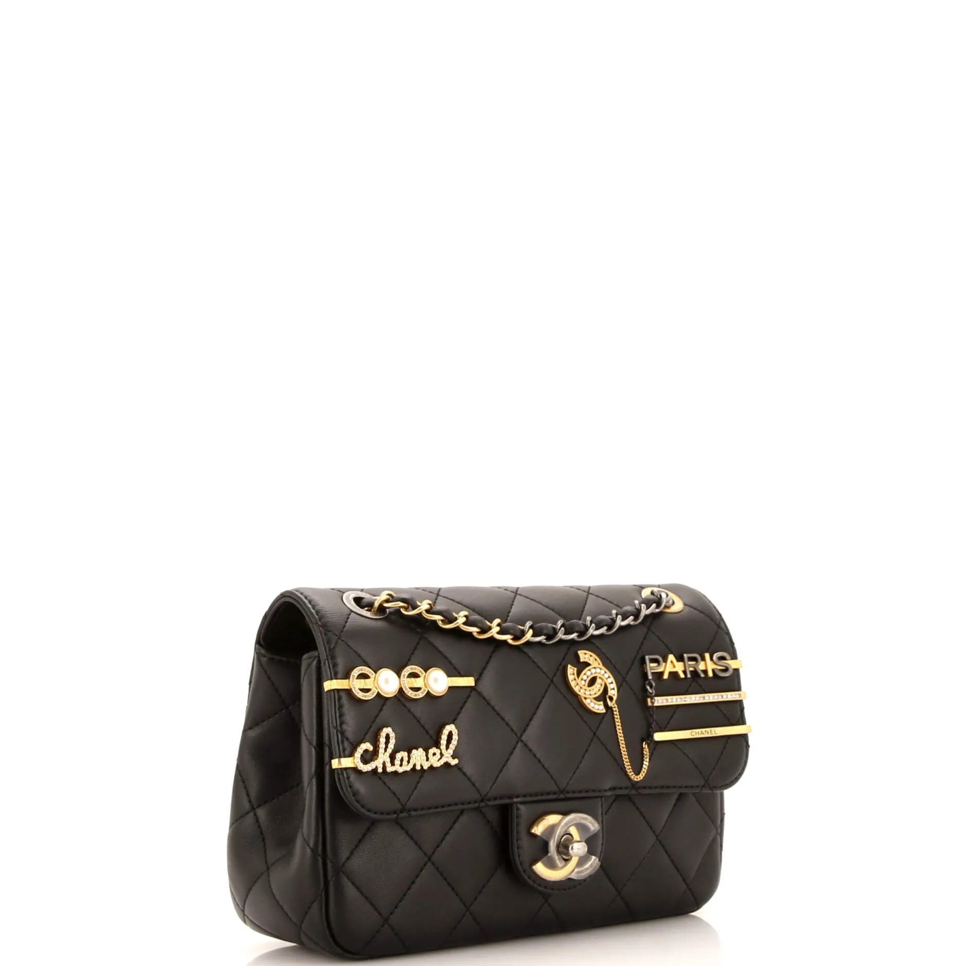 Chanel Coco Clips Flap Bag Embellished