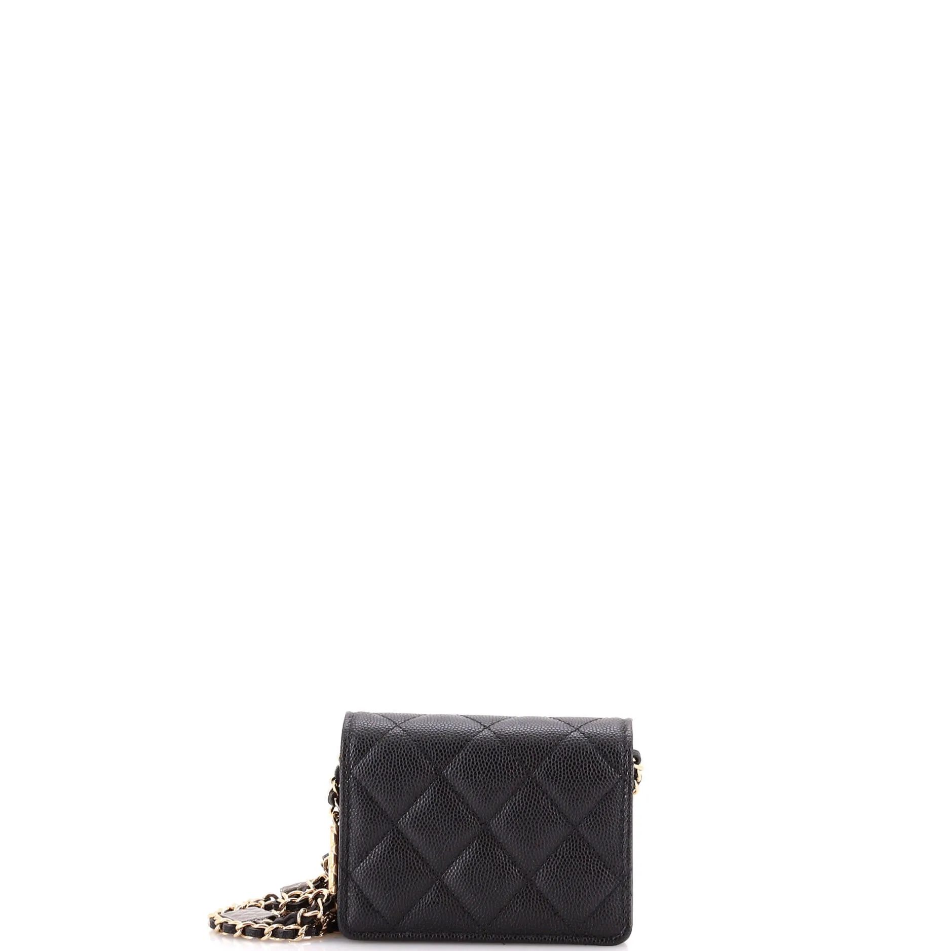 Chanel Flap Card Holder On Chain With