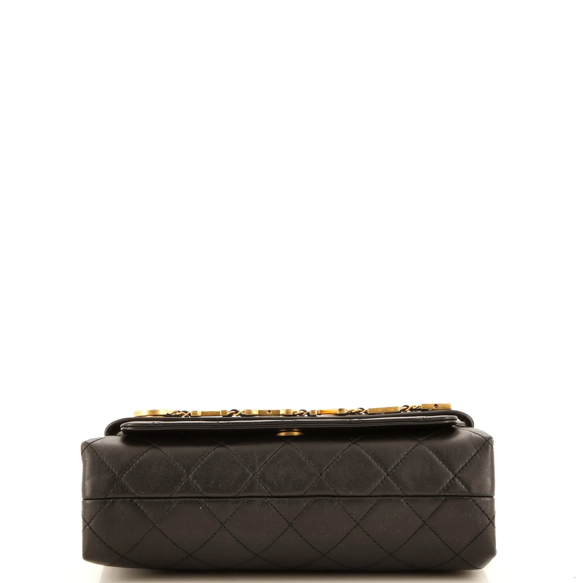 Chanel Logo Enchained Flap Bag Quilted